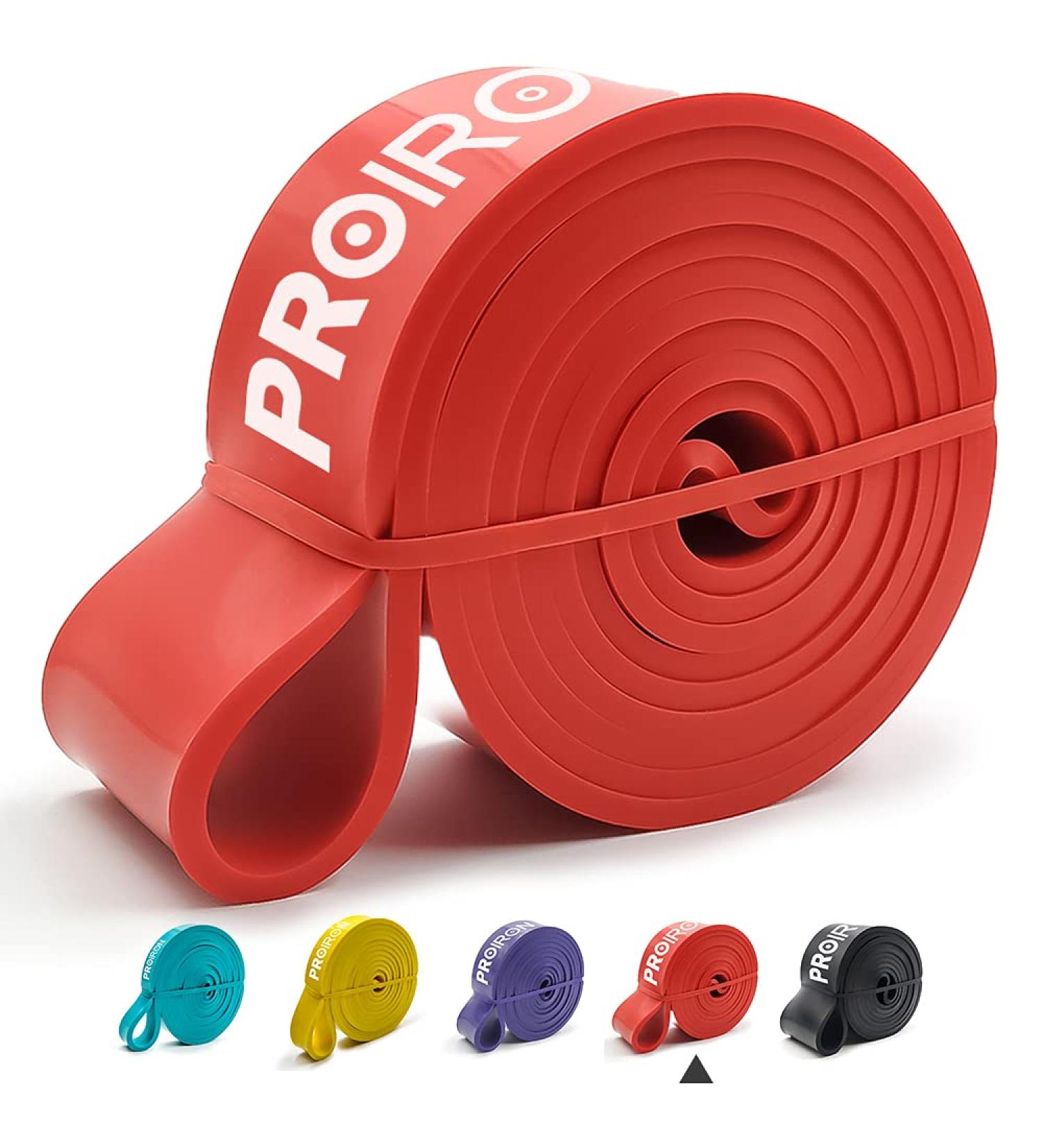Proiron Resistance Bands - Assisted Pull up Bands for Crossfit Powerlifting - #4 Red (31-54kg) - Buy Online on SooperMarket.com