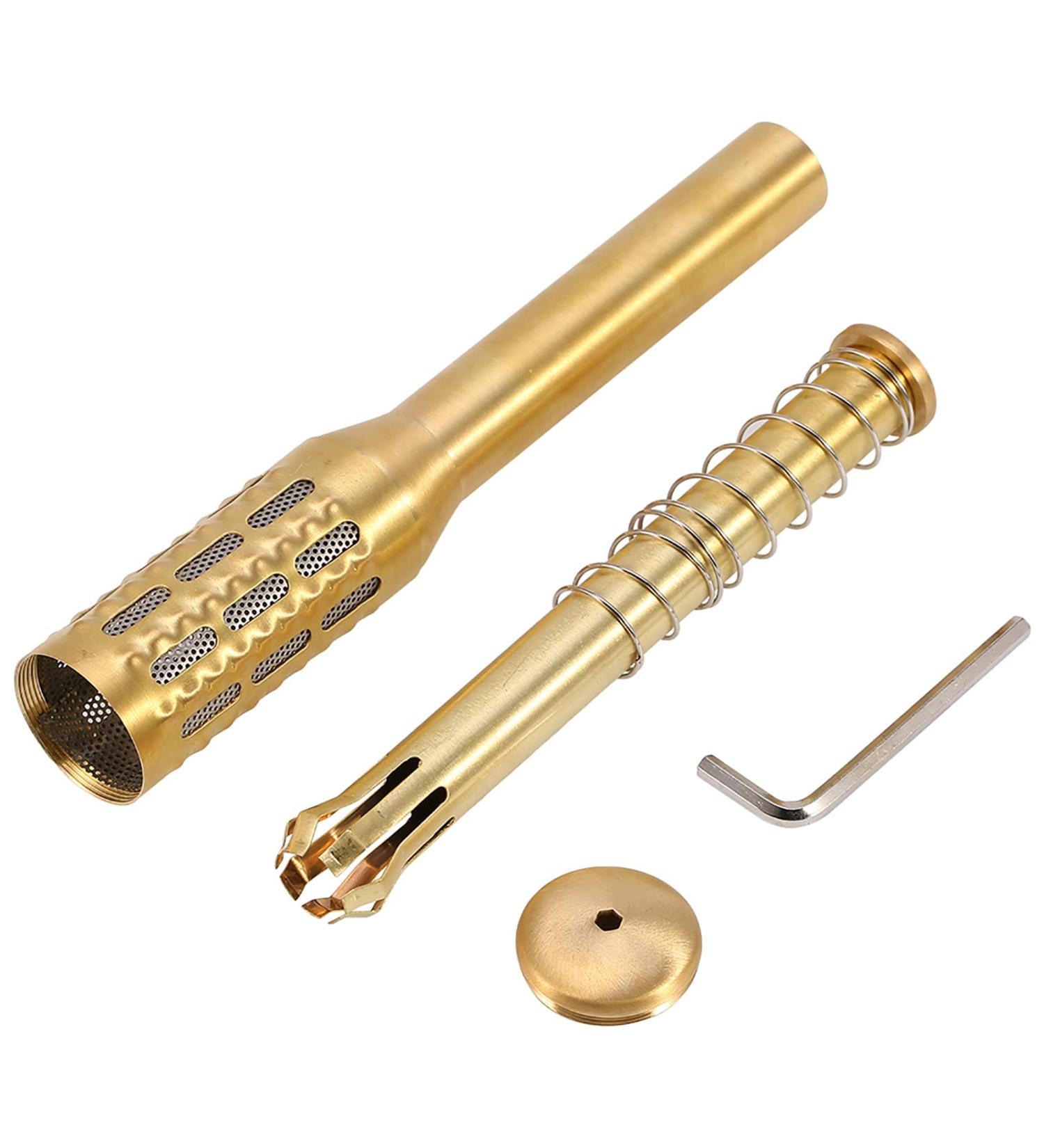 Buy Premium Moxibustion Stick - Big Brass Portable Moxa Roll with Heat Fusion Holes | Effective Acupuncture Tool - Buy Online on SooperMarket.com