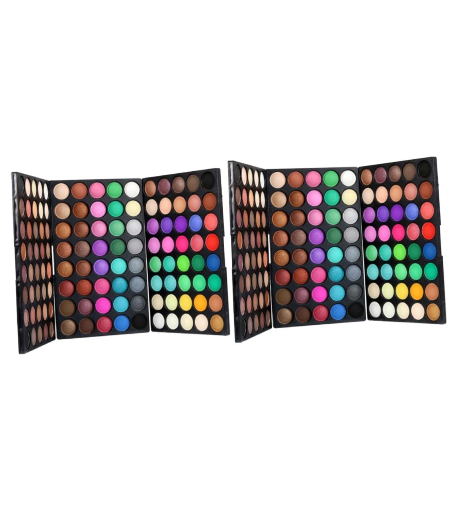 PLAFOPE 2pcs 120 Eye Shadow Palettes Brown Eyeshadow Palette Neutral Eyeshadow Palette Eyeshadow Powder - Buy Online on SooperMarket.com