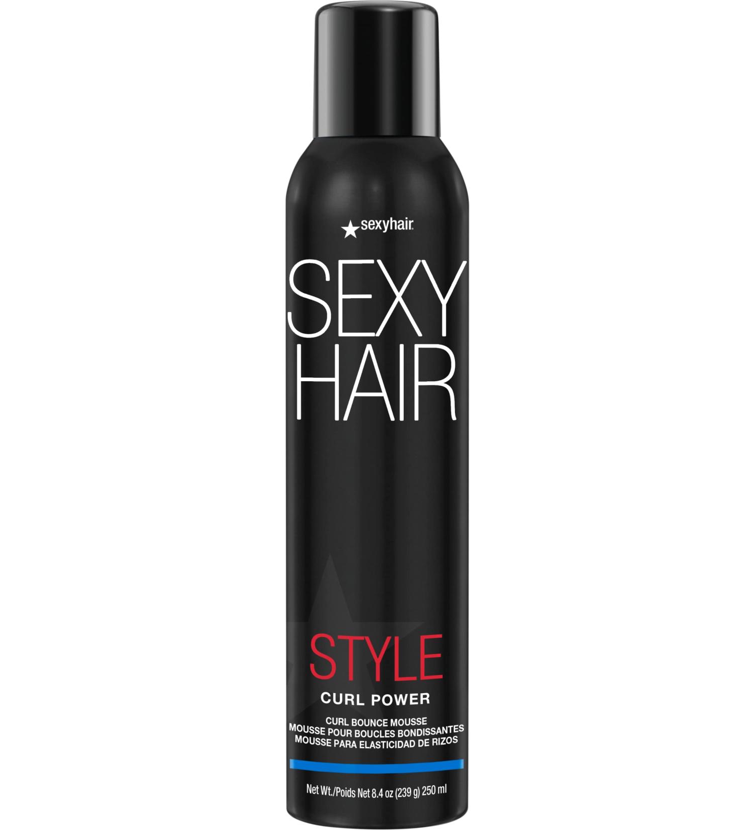Sexy hair Style Curl Power Curl Bounce Mousse 8.4 Oz | Light Control | Tames Unruly Curls | Adds Definition and Controls Frizz - Buy Online on SooperMarket.com
