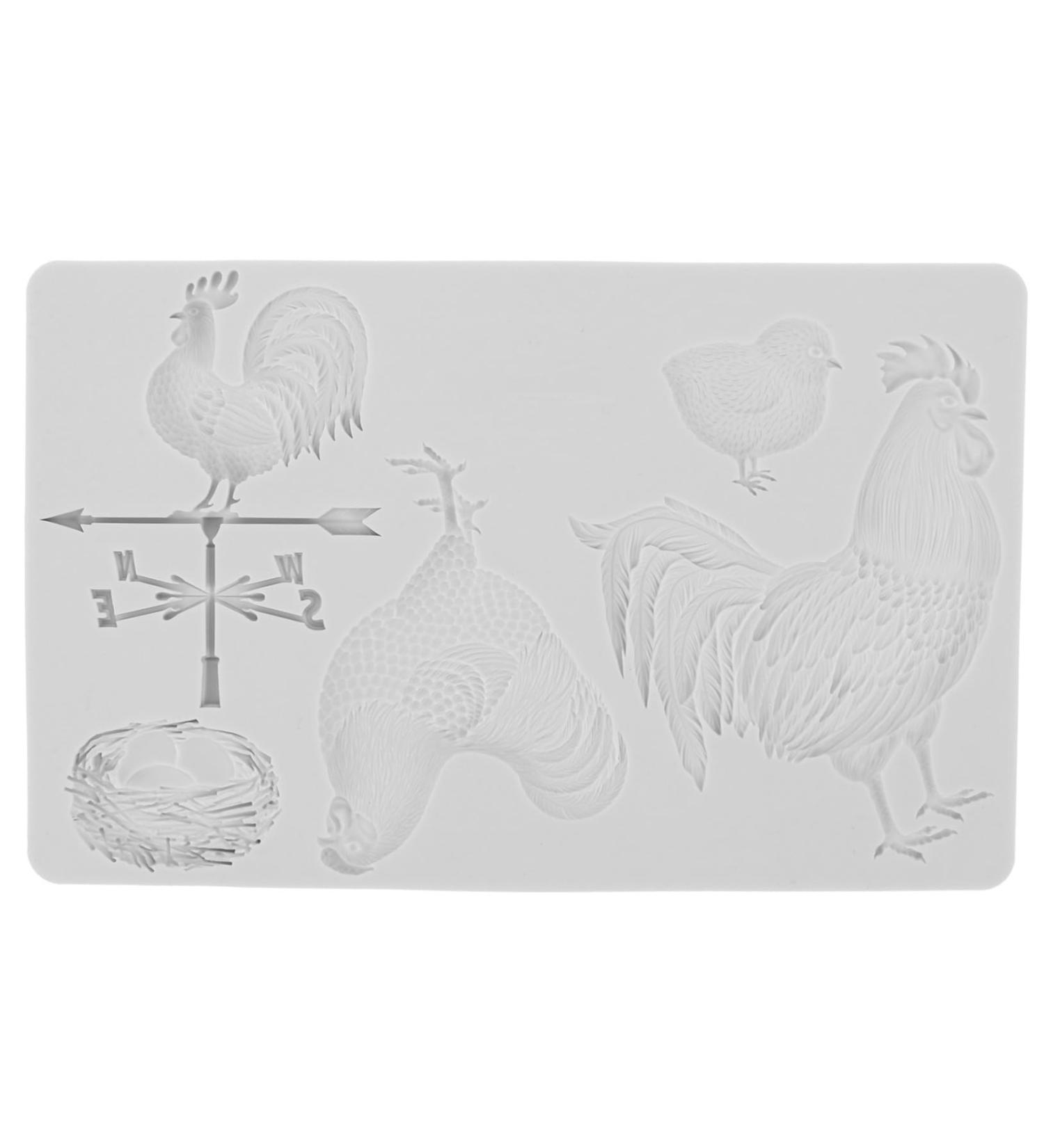 STOBOK Cock Mold Silicone Molds Candies Chocolates Candy Chocolate Making Mold Tools Handmade Rooster Craft Supple Fondant Molds DIY Baking Mould DIY Chocolate Fudge Aldult Silica Gel - Buy Online on SooperMarket.com