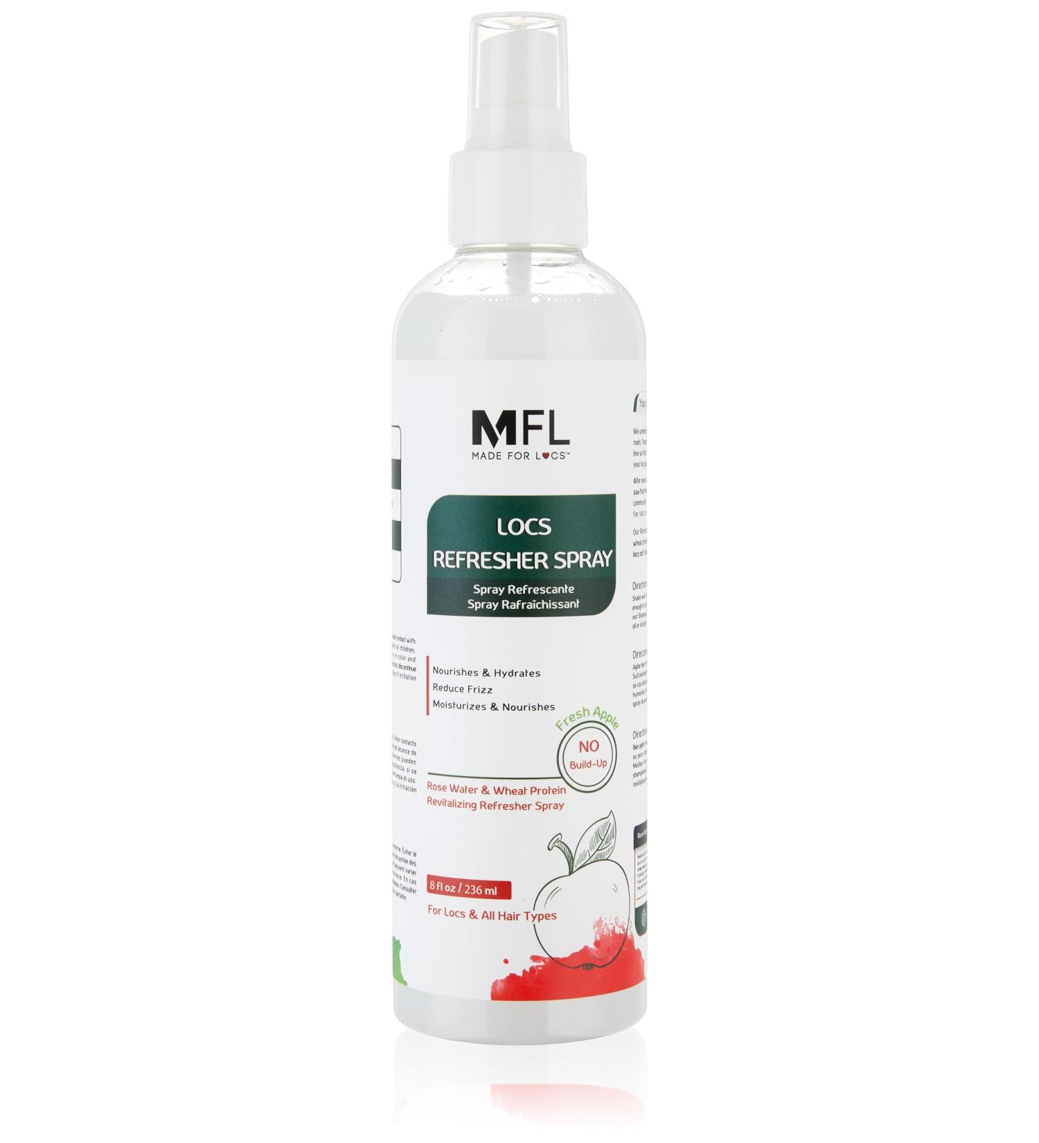 Made For Locs Vegan Rose Water Refresher Spray | Locs Moisturizer | Locs Deodorizer | Amazing Scents (Fresh Apple 8 oz) Fresh Apple 8 Fl Oz (Pack of 1) - Buy Online on SooperMarket.com