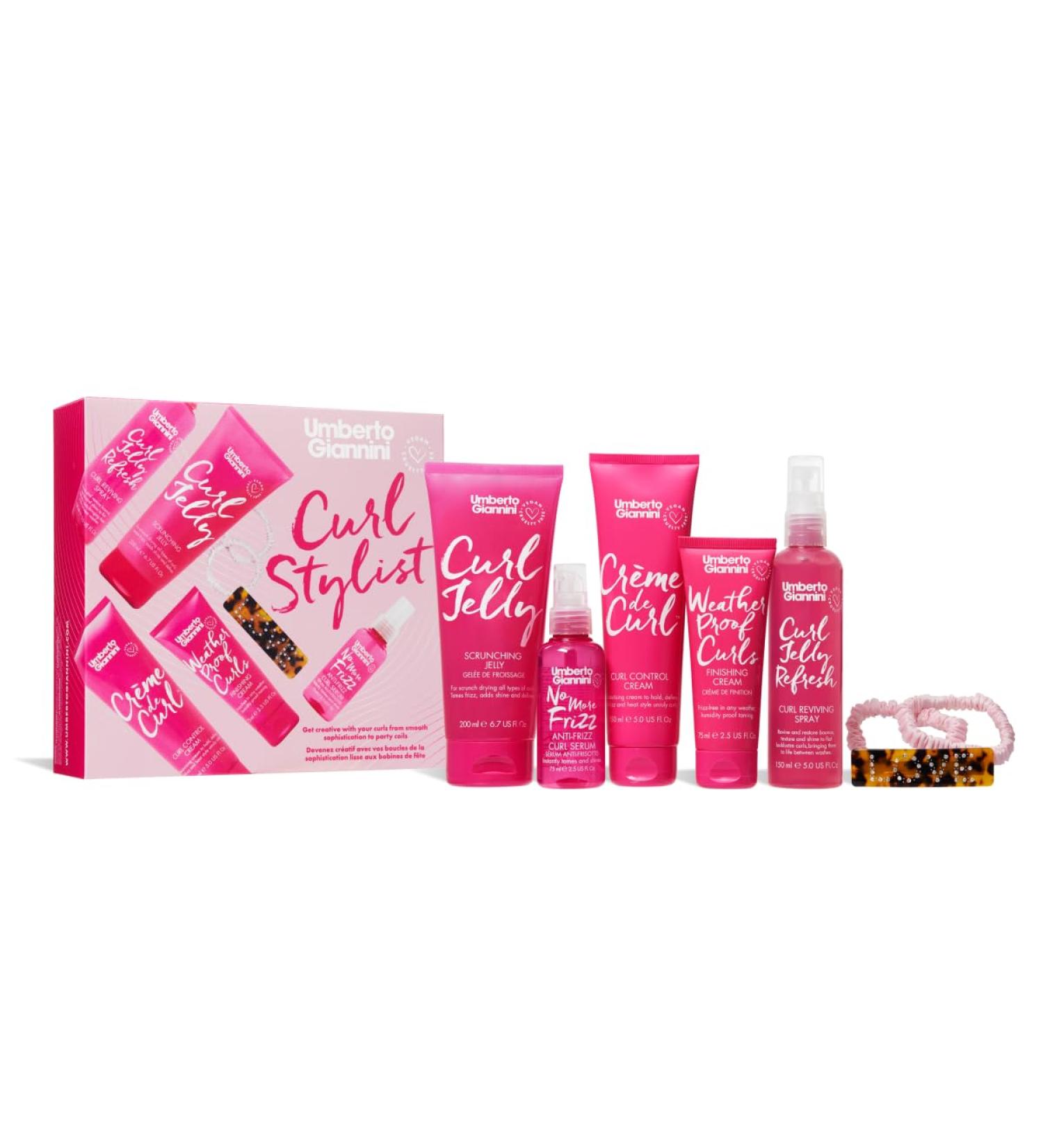 Umberto Giannini Curl Stylist Gift Kit - Weatherproof Curls, Frizz Control, and Styling Accessories for Curly Hair - Buy Online on SooperMarket.com