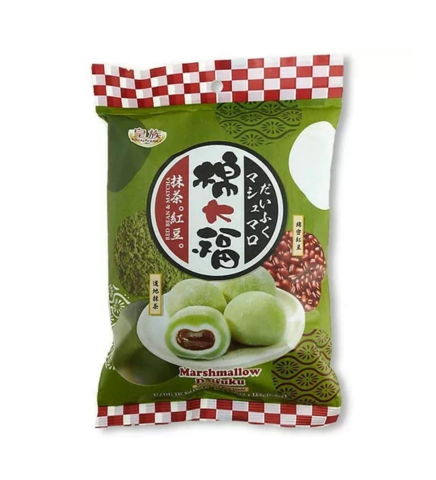 Royal Family Marshmallow Daifuku - Matcha & Red Bean Mochi 120g