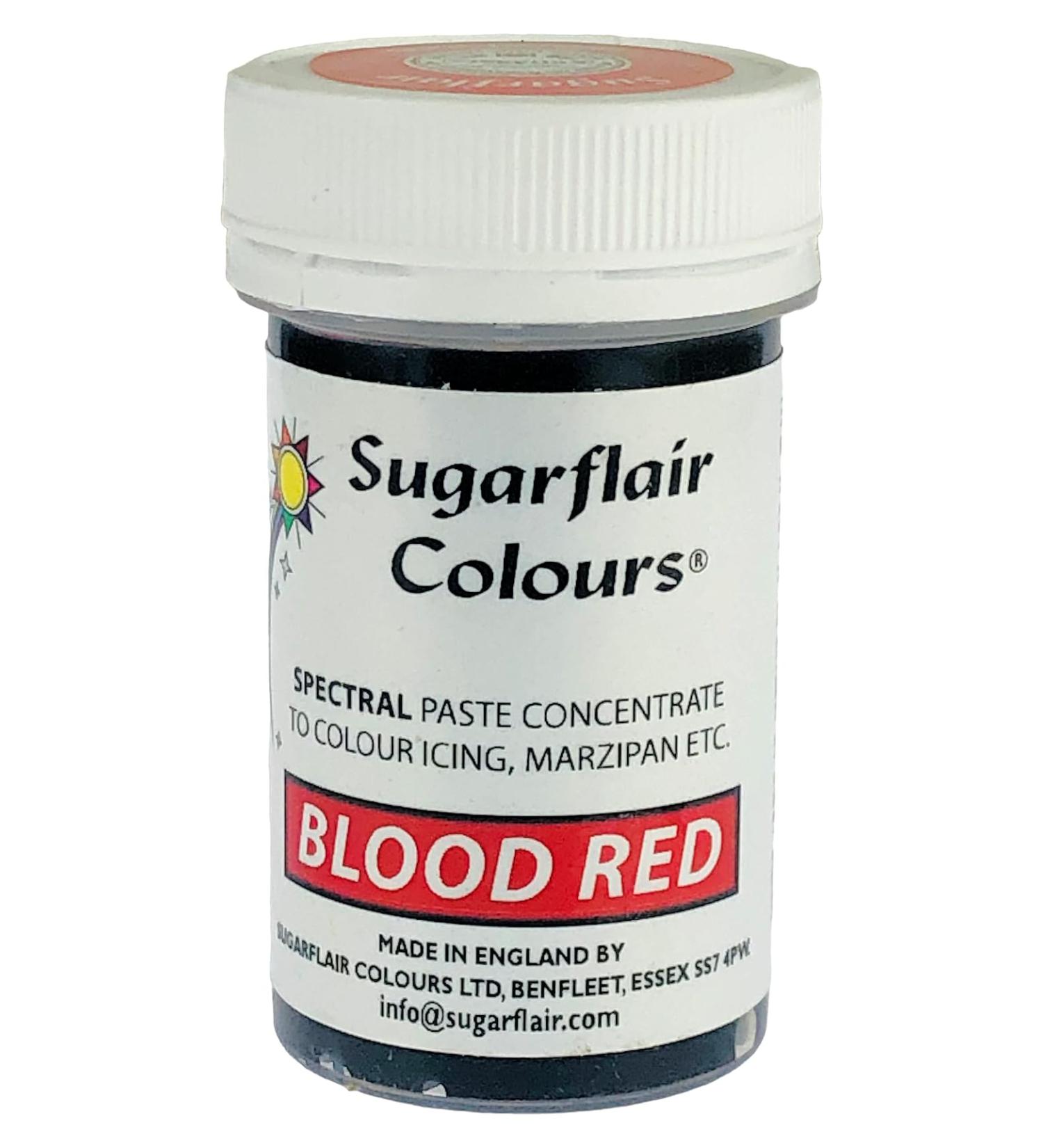 Sugarflair Spectral Food Colouring Paste Blood Red 25g - Vibrant and Intense Shade for Baking and Decorating - Buy Online on SooperMarket.com