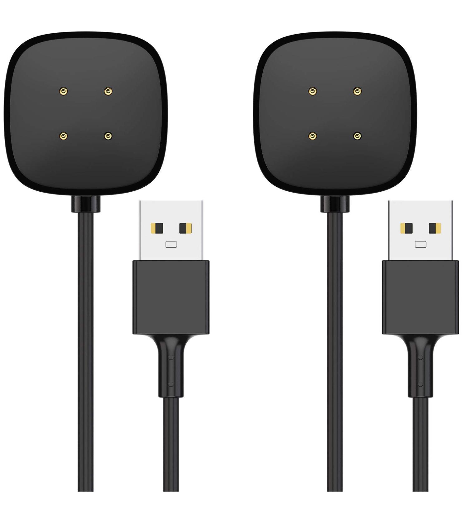 EUCARLOS 2 Pack Charger Cable Compatible with Sense/Sense 2/Versa 4/Versa 3  3.3Ft Replacement USB Charging Cable Dock Stand Sturdy Power Cord for Sense/Sense 2/Versa 4/Versa 3 Smartwatch - Buy Online on SooperMarket.com
