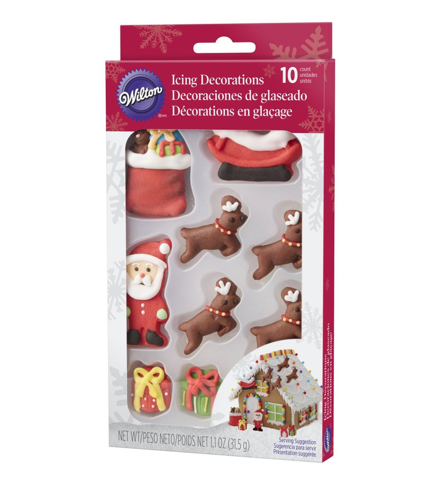 Wilton Gingerbread Scene Icing Decorations - Festive Multicolor Holiday Decor - Buy Online on SooperMarket.com