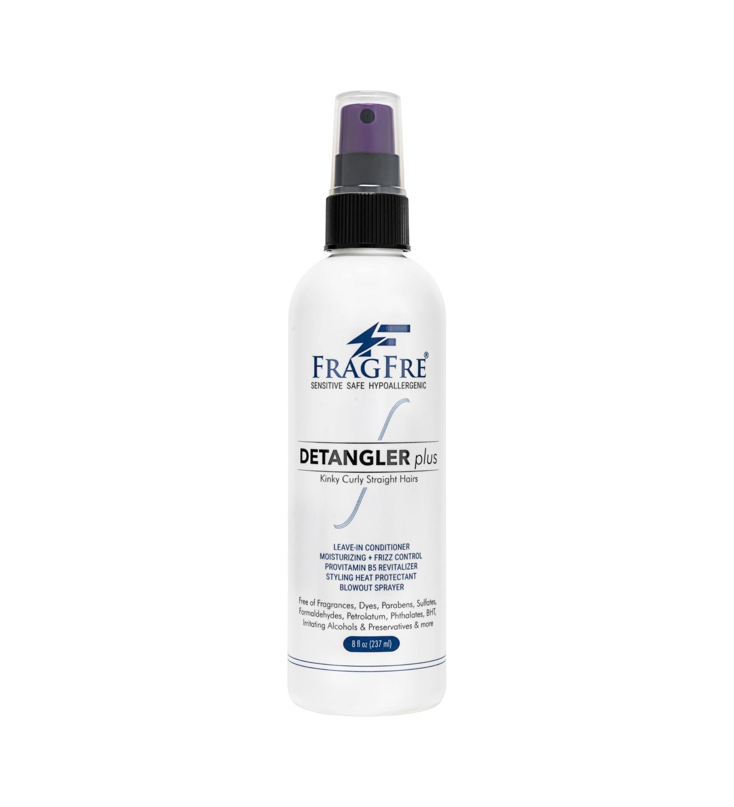 Detangler plus Styling Hair Spray 8 oz - Heat Protectant and Blowout Spray - Leave in Conditioner for Sensitive Skin - Fragrance Free Hypoallergenic Unscented - Anti Frizz Vegan Cruelty Free 8 Fl Oz (Pack of 1) - Buy Online on SooperMarket.com