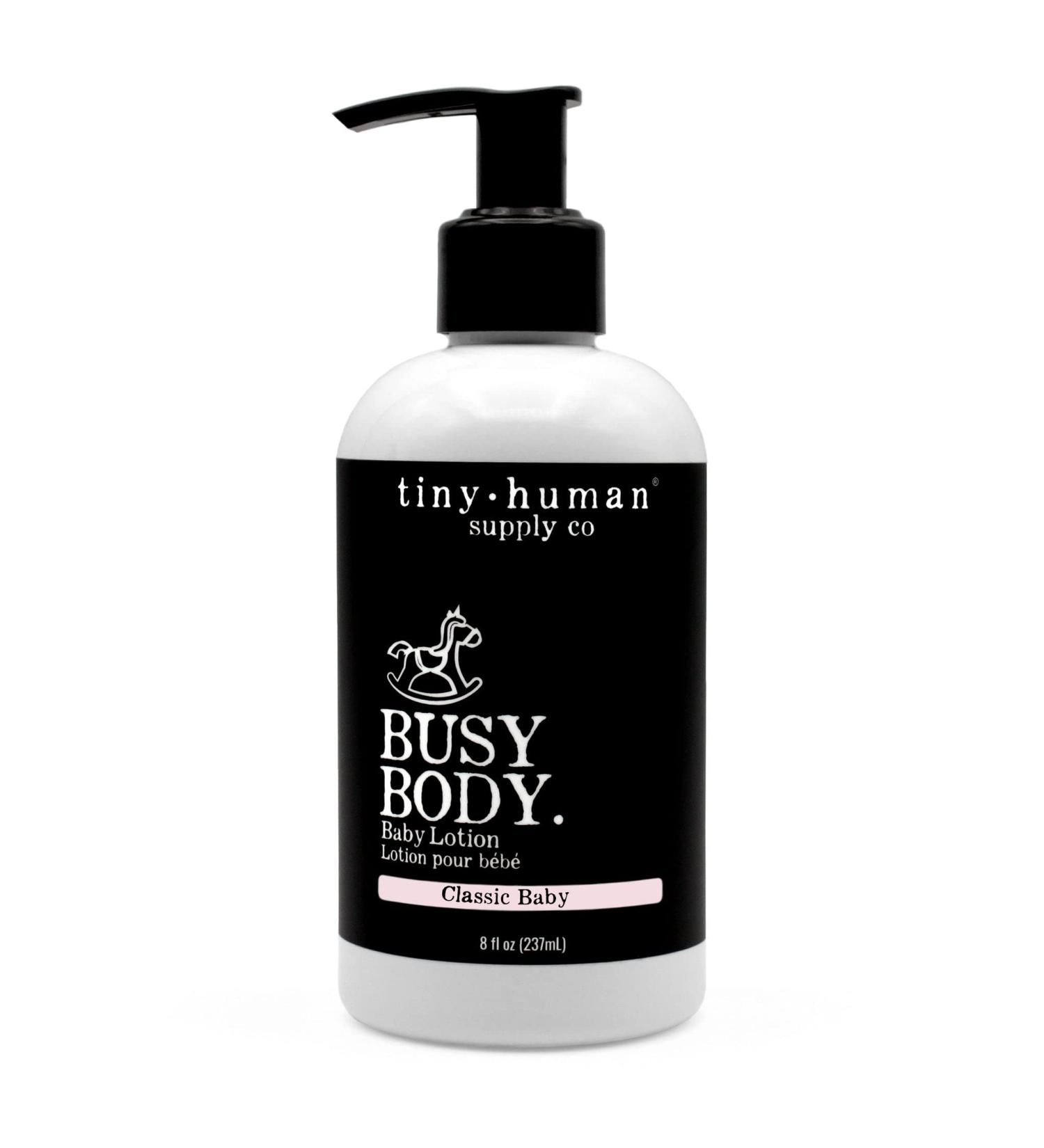 Tiny Human Supply Co Busy Body Baby Lotion 8oz - Classic Baby, Natural Ingredients - No Dyes, Parabens, or Phthalates - 8 Fl Oz - Buy Online on SooperMarket.com