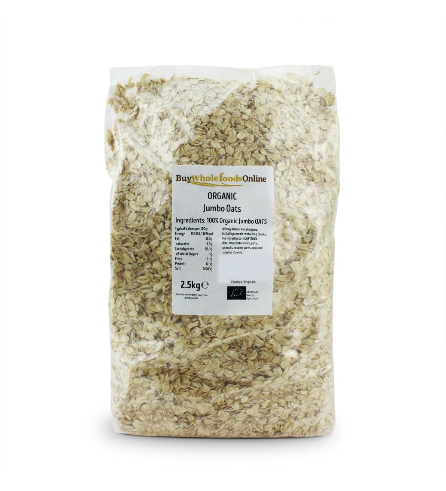 Organic Jumbo Porridge Oats 2.5kg (BWFO)