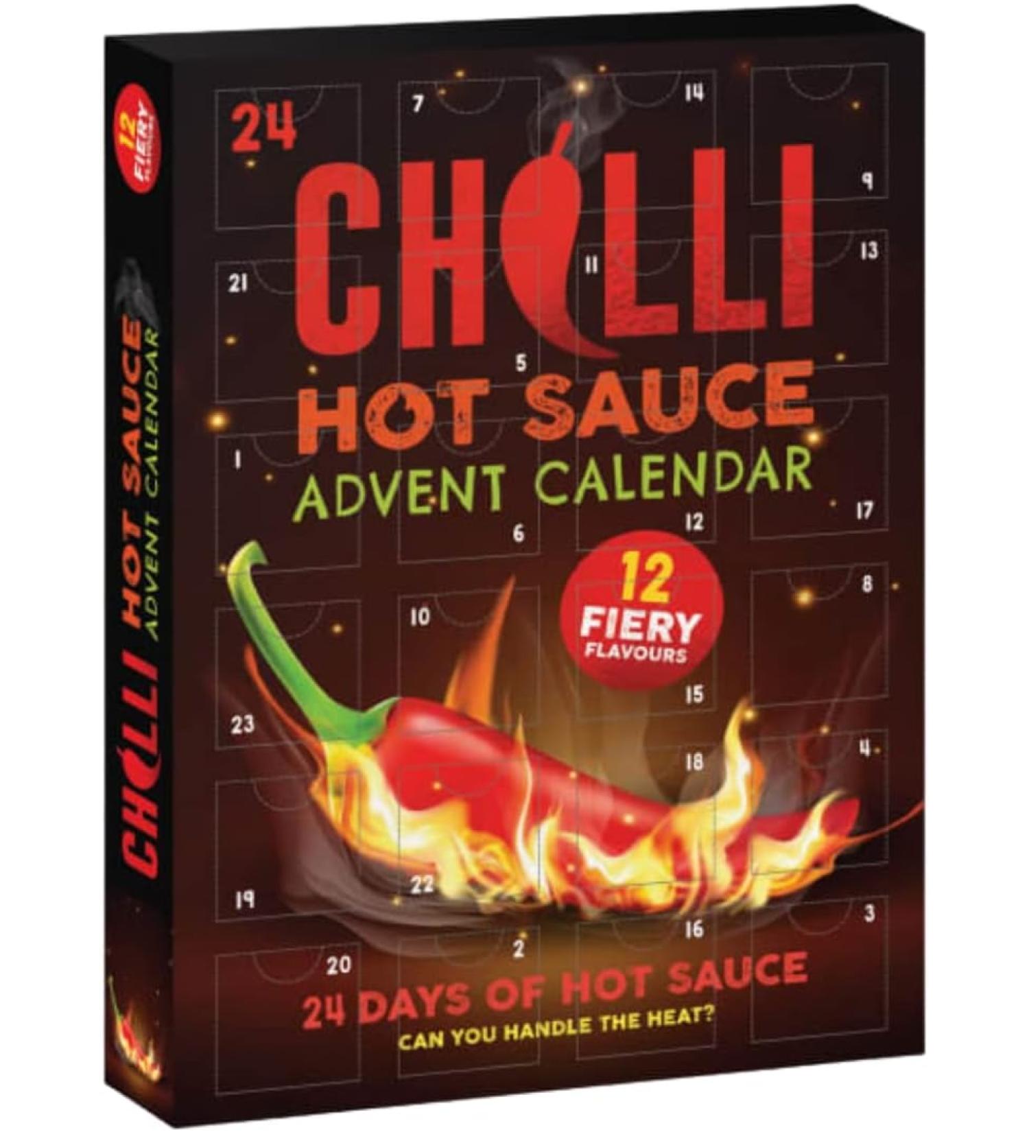 24 Days of Hot Sauce - Chilli Lovers Advent Calendar - Box - Buy Online on SooperMarket.com