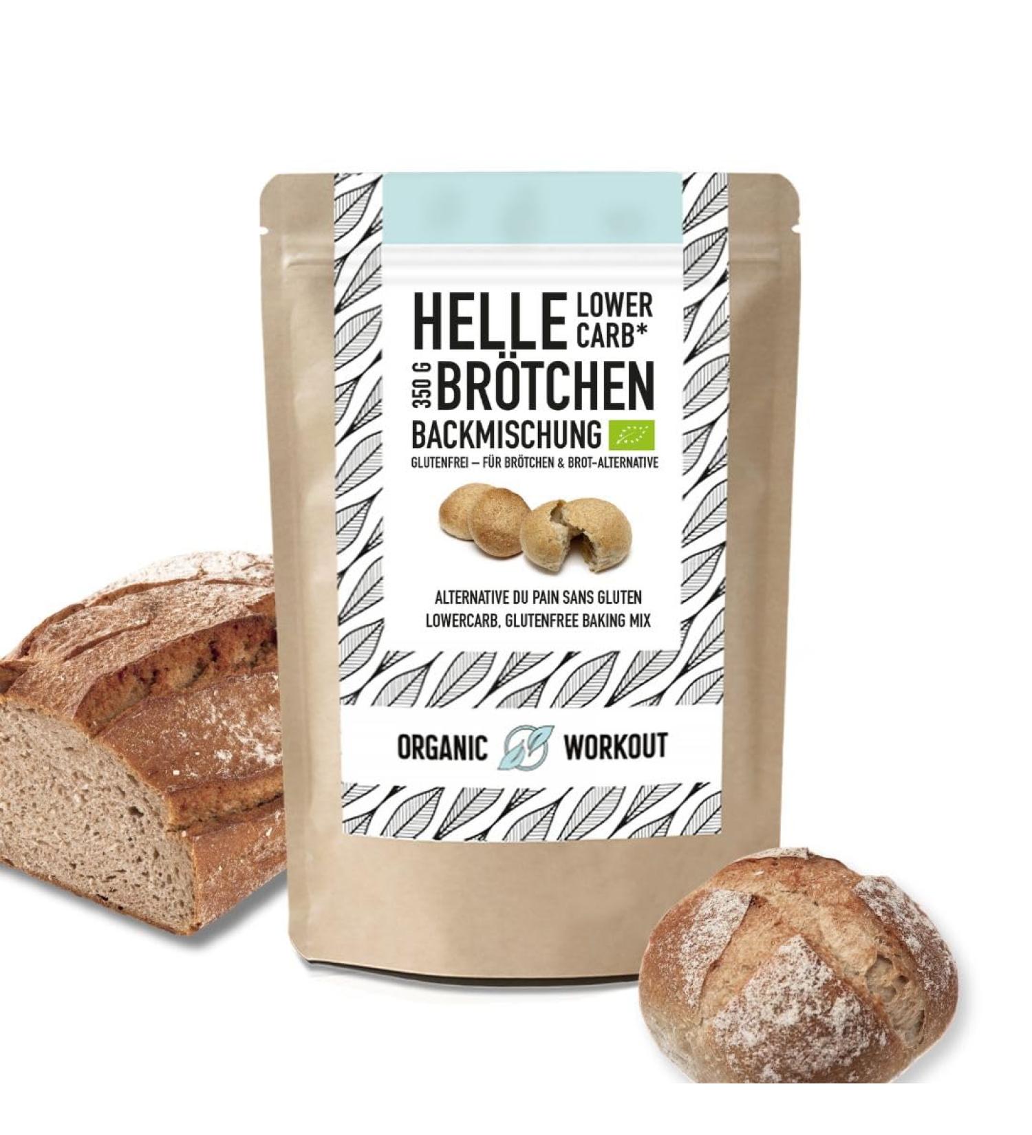Helle Lower-Carb Bun Mix 350g - Organic Vegan Gluten-Free Sourdough Bread Protein-Rich No Cereals - Perfect for Healthy Lifestyles - Buy Online on SooperMarket.com