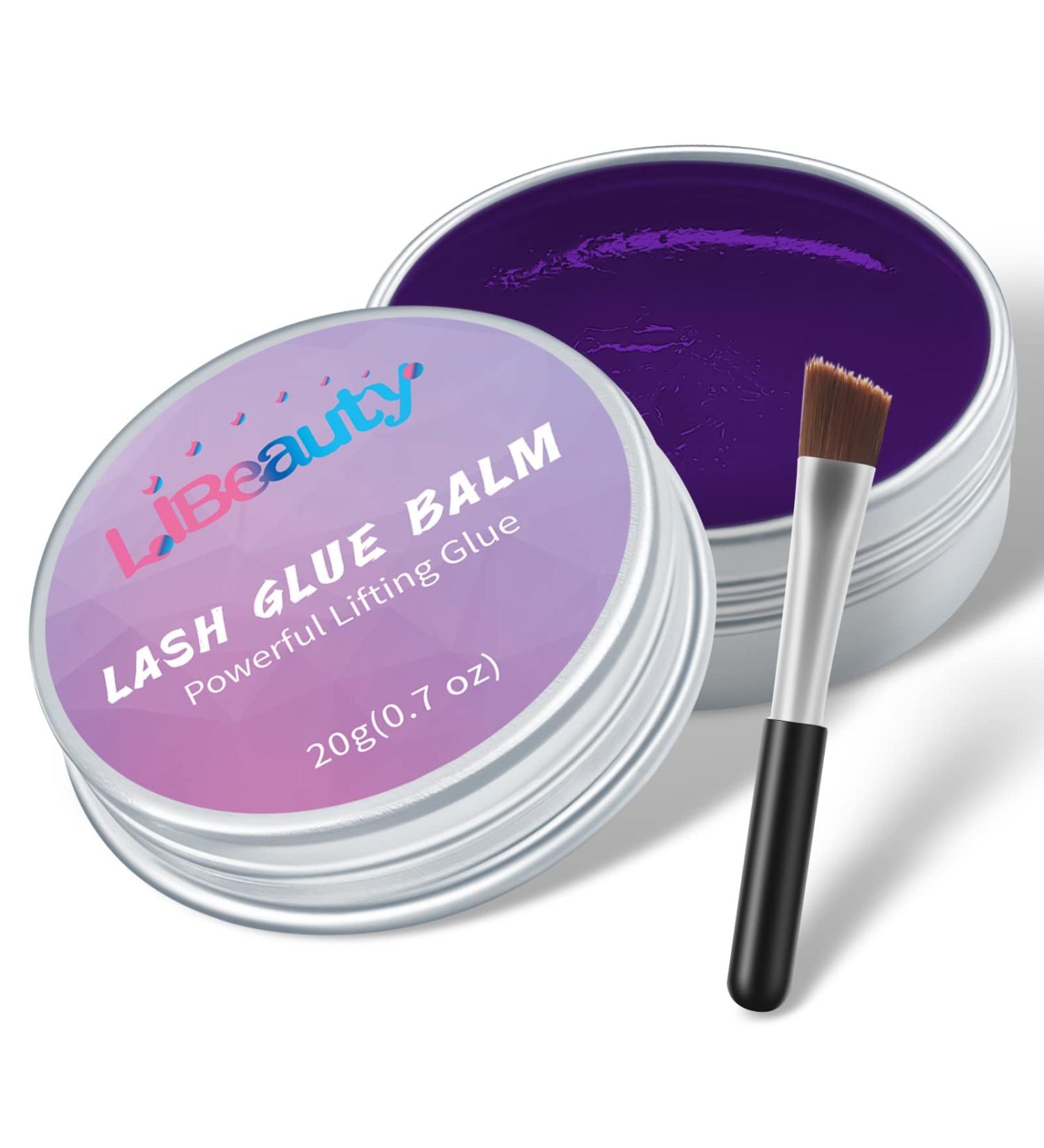Libeauty Eye Lash Glue 20g Lash Lift Glue Balm Brow Glue Strong Sticky Grape Flavour Fast Drying Lashes Stick Easily Not Suitable for False Lashes Purple Grape - Buy Online on SooperMarket.com