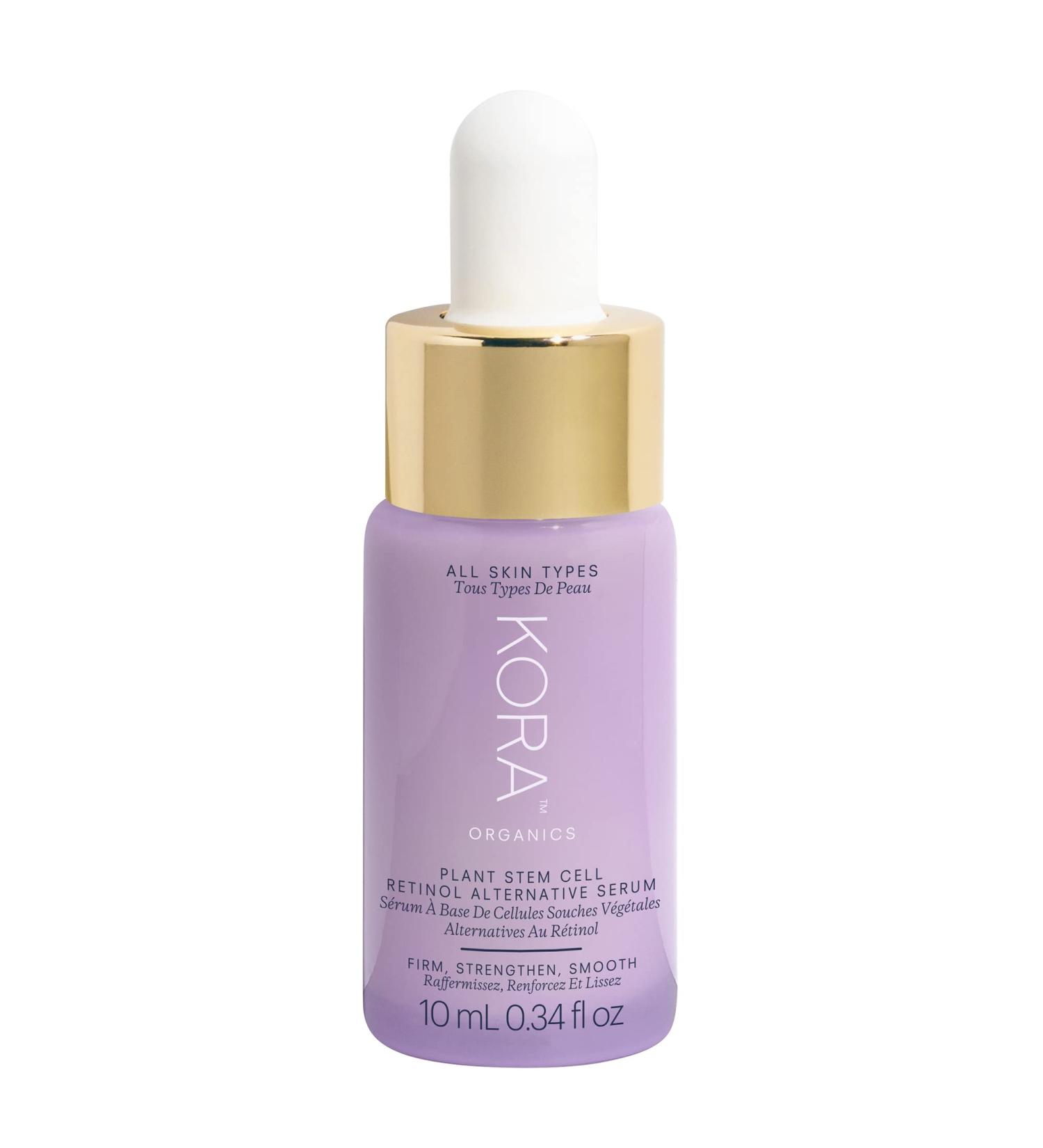 KORA Organics Plant Stem Cell Retinol Alternative Serum - Certified Organic Plant Based Formula for Aging Skin Repair and Radiance - 0.34 fl oz - Cruelty Free - Buy Online on SooperMarket.com