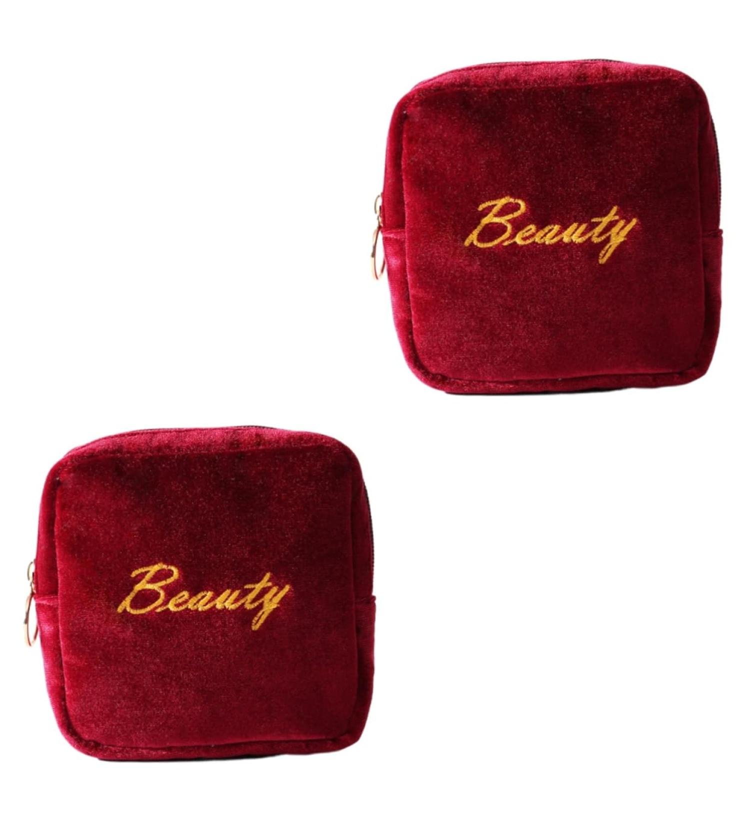 Hemoton 2pcs Cosmetic Pouch for Purse Mini Makeup Pouch Sanitary Napkin Pouch Pad Baby Picture 4x2pcs 13*13*4cmx2pcs - Buy Online on SooperMarket.com