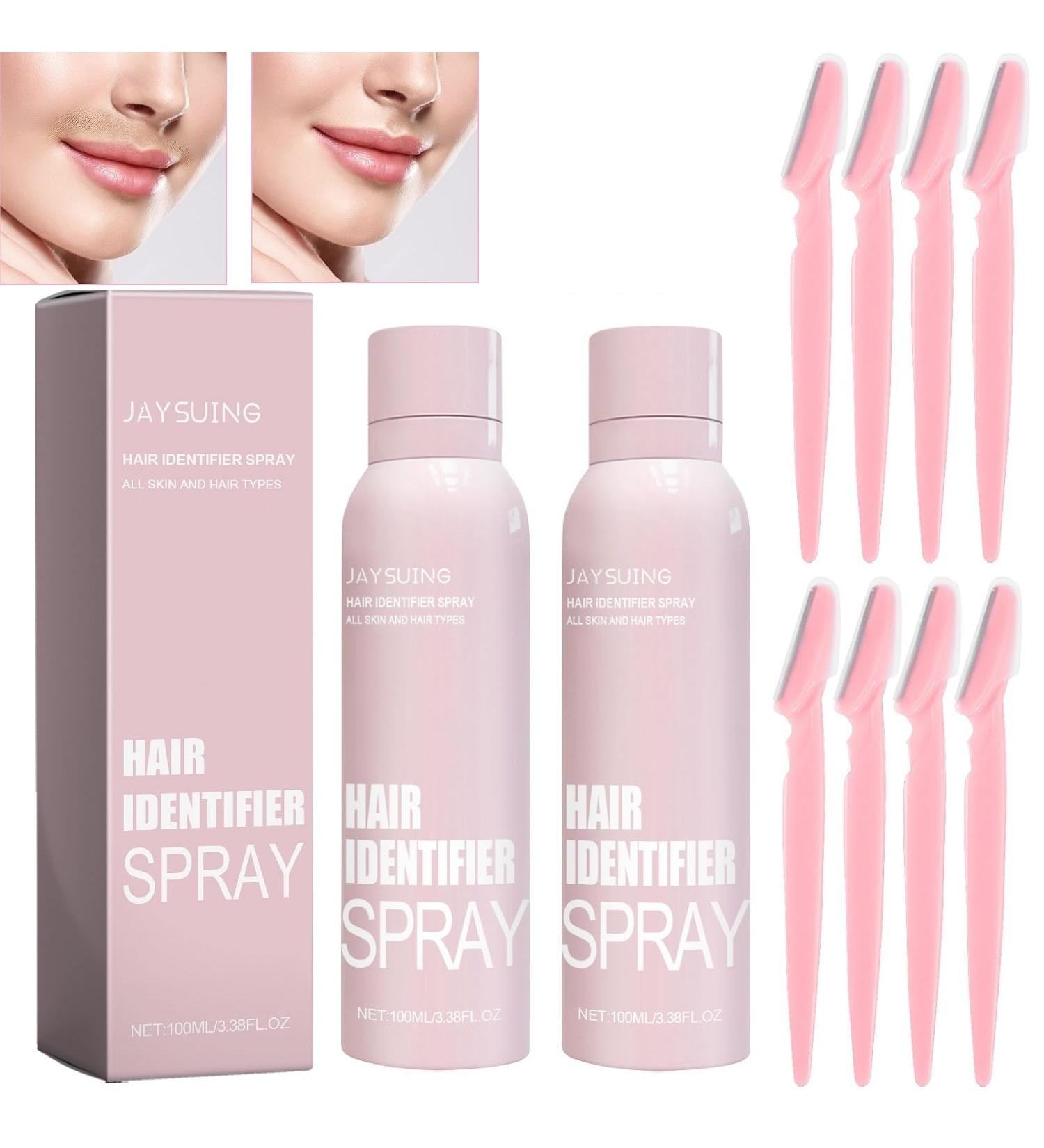 2Pcs Hair Identifier Spray Dermaplaning Spray Hair Identifier Spray For Face Shaving Hair Identifier Spray For Face Dermaplaning Spray for All Skin And Hair Types. Pink - Buy Online on SooperMarket.com