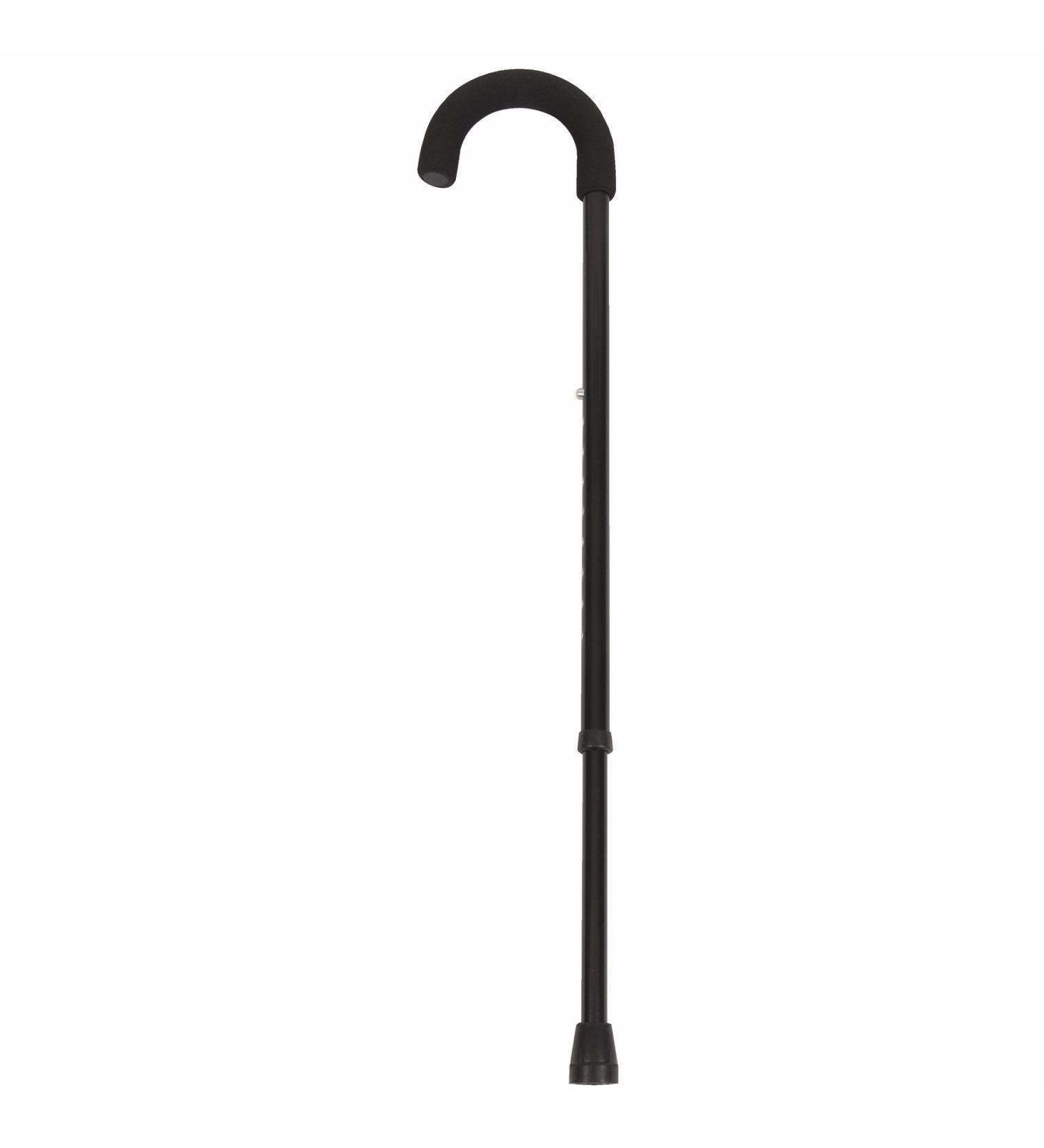 PCP Mobility & Homecare Men's Adjustable Cane aluminum Tourist Handle Large Black
