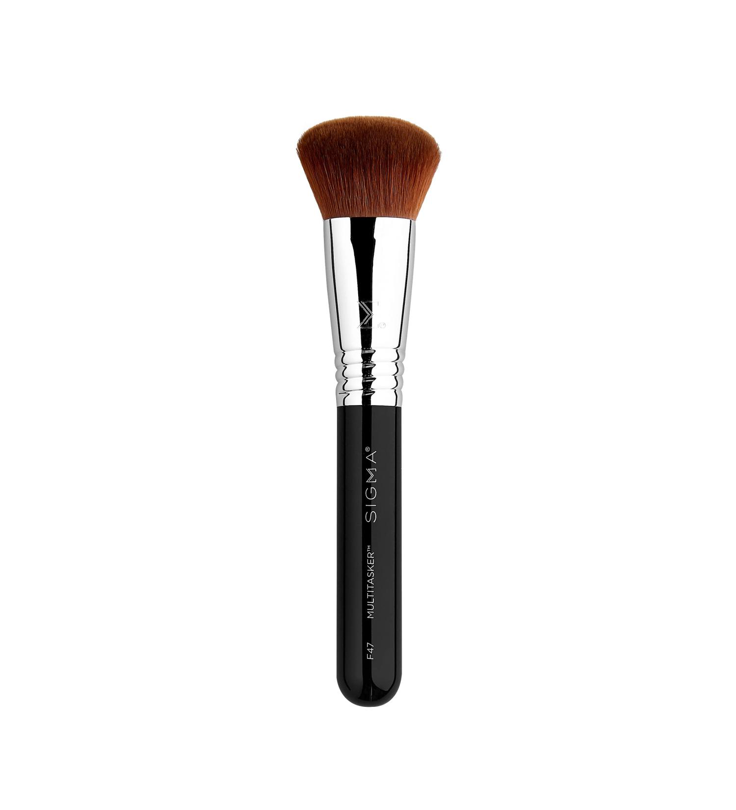Sigma Beauty F47 Multitasker Makeup Brush - Versatile Face Brush for Blending Contouring & Buffing | Foundation Blush Bronzer Contour & Highlighter - Buy Online on SooperMarket.com