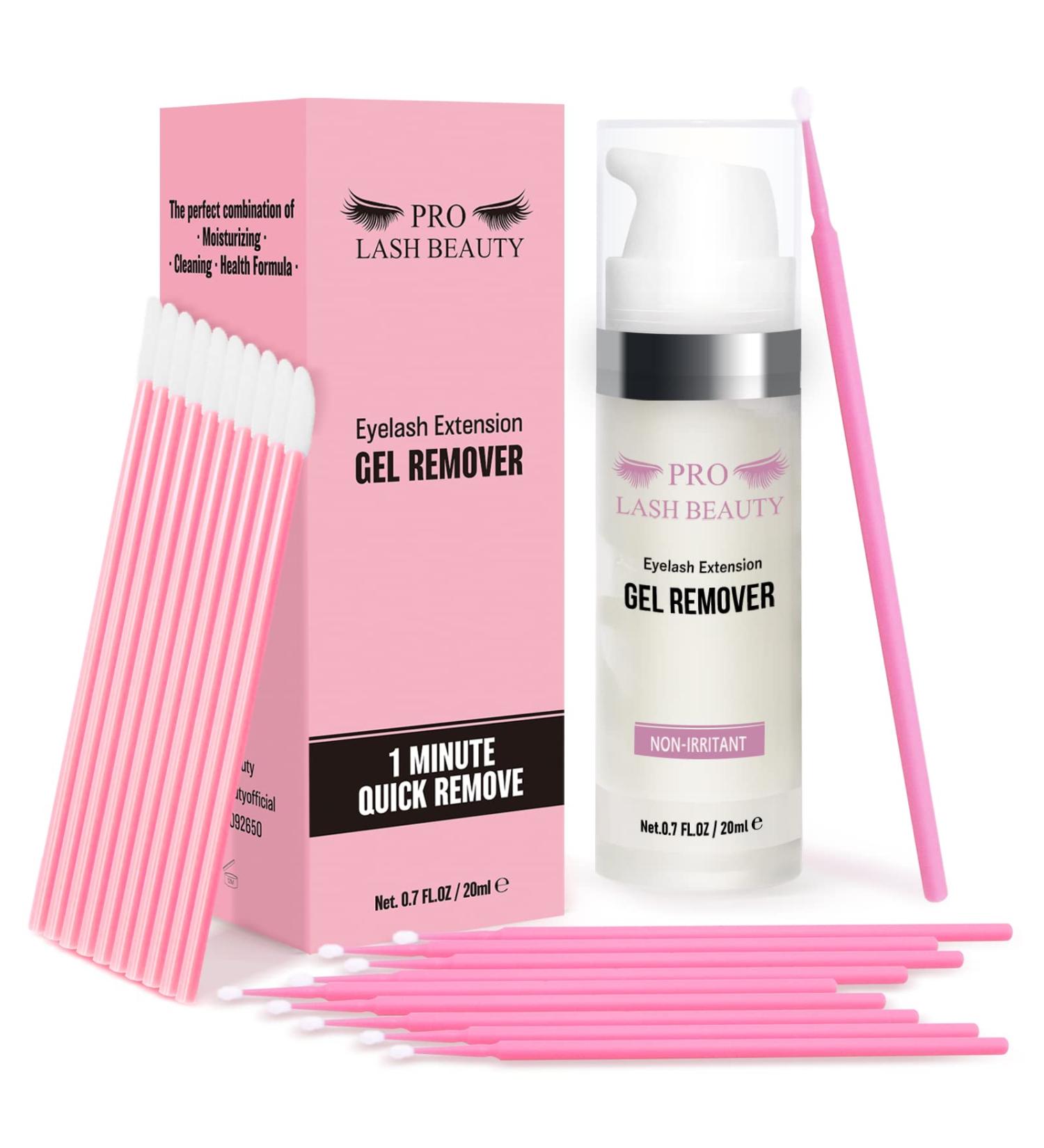 20ml Eyelash Extension Remover Gel Set | Quick Dissolve in 60s | No Irritation Formula with Brushes | Fragrance-Free - Buy Online on SooperMarket.com