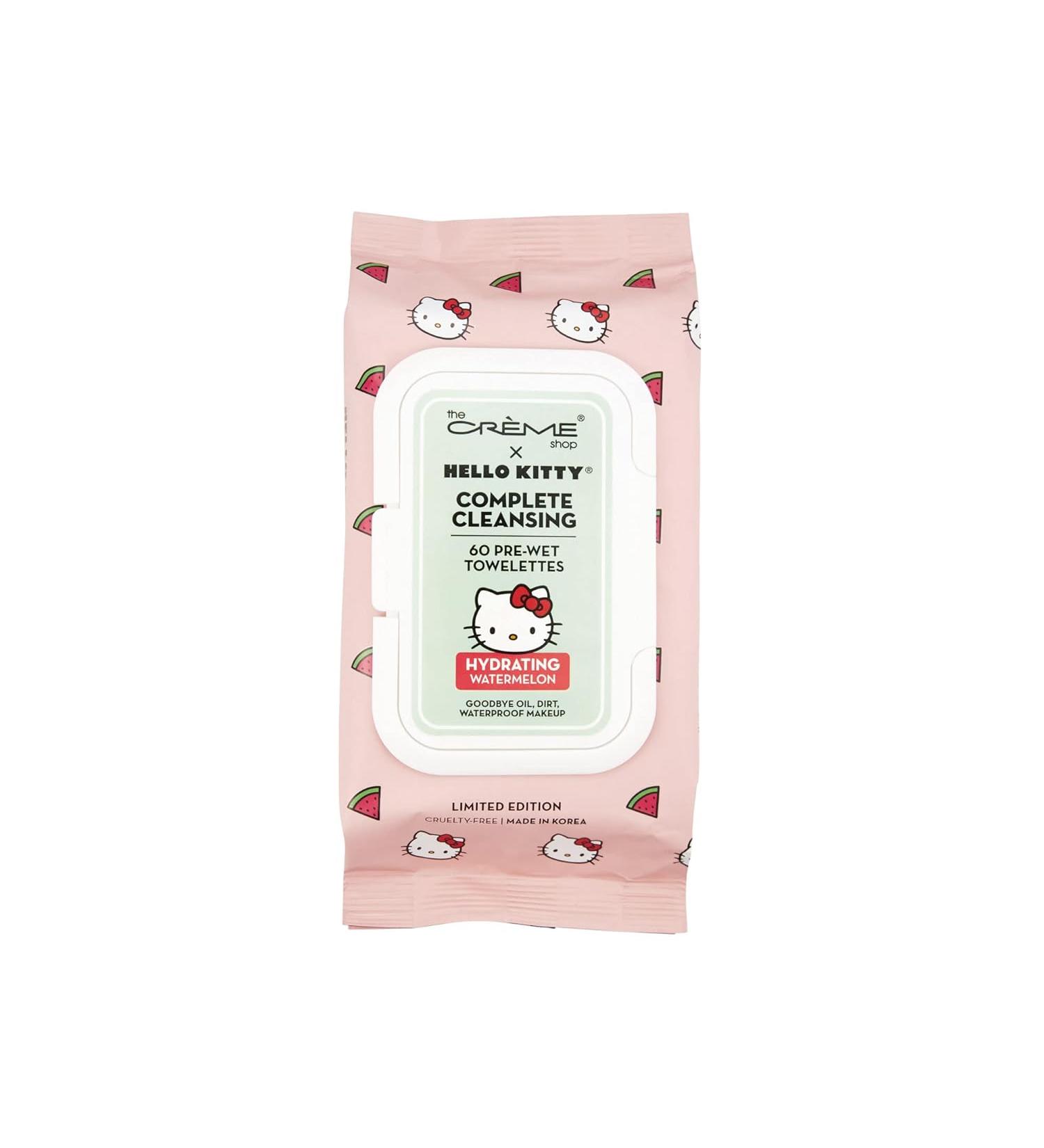 The CrÃ¨me Shop Hello Kitty Complete Cleansing - 60 PRE-Wet Towelettes  - Buy Online on SooperMarket.com