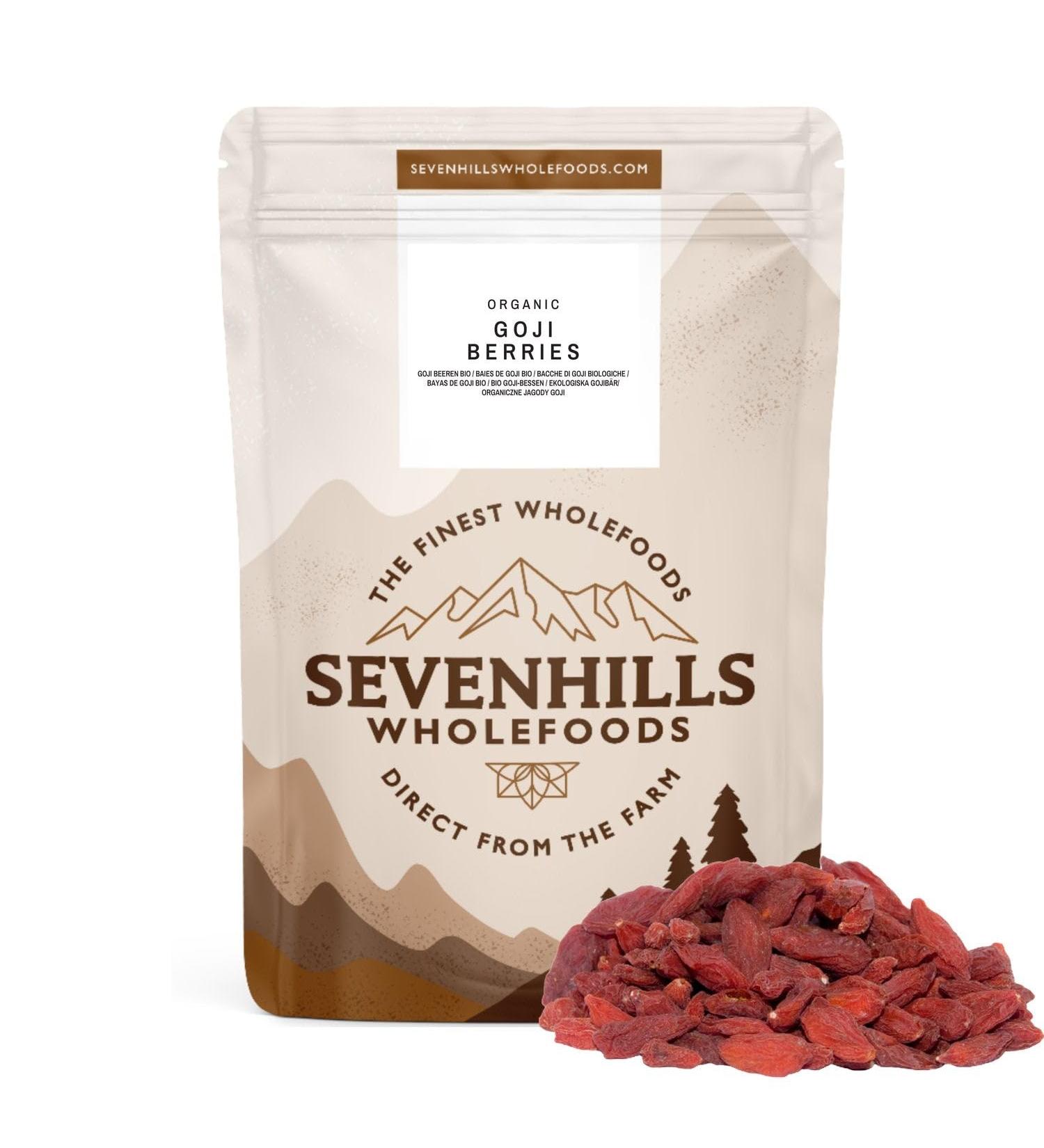Sevenhills Wholefoods Organic Raw Goji Berries 2kg - 100% Natural Superfruit - Buy Online on SooperMarket.com