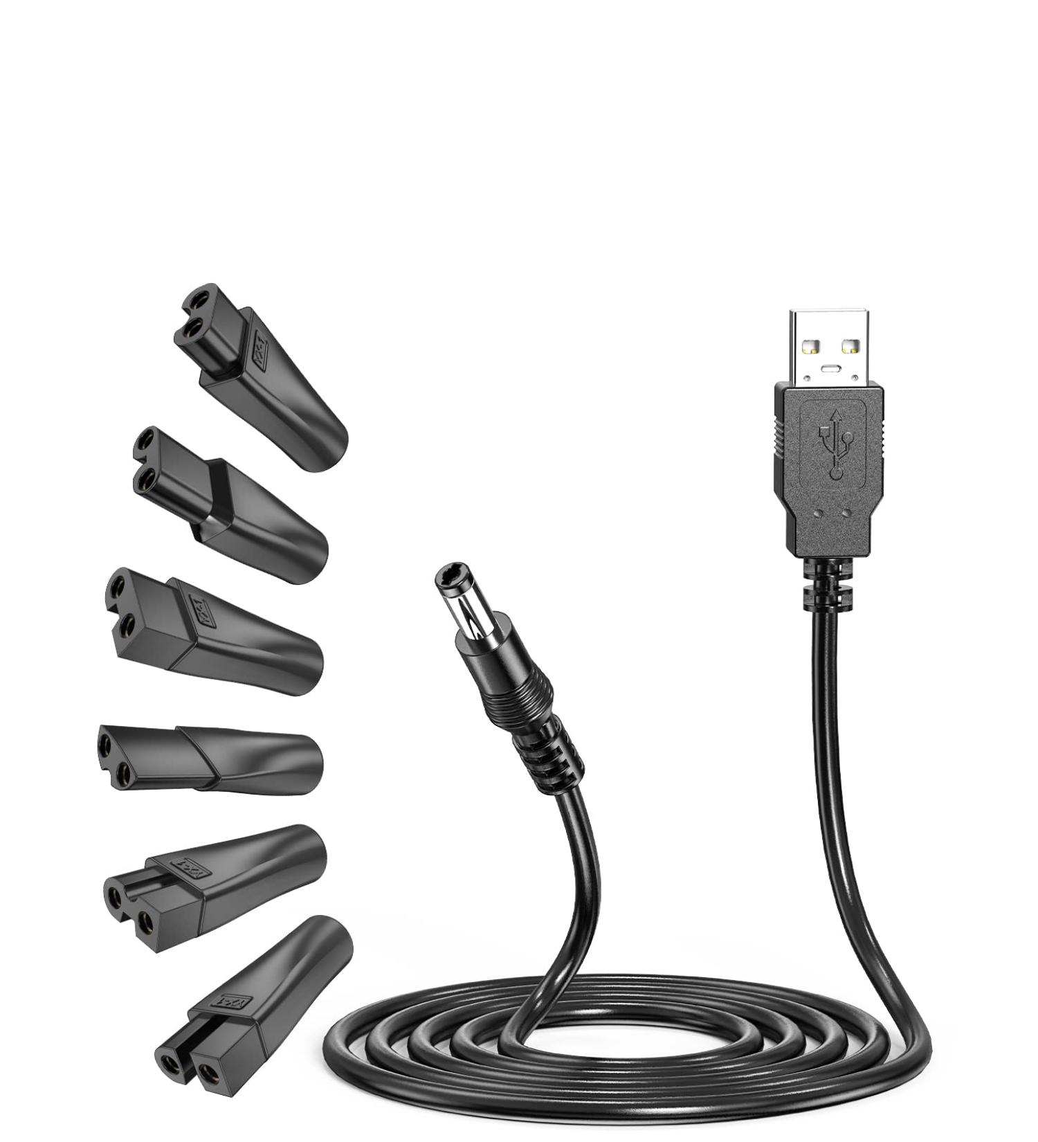 Shaver Charger Cable Kit for Philips, Whal, Kemei, Babybliss - Compatible with Mellbree - Best Quality Charging Solution - Buy Online on SooperMarket.com