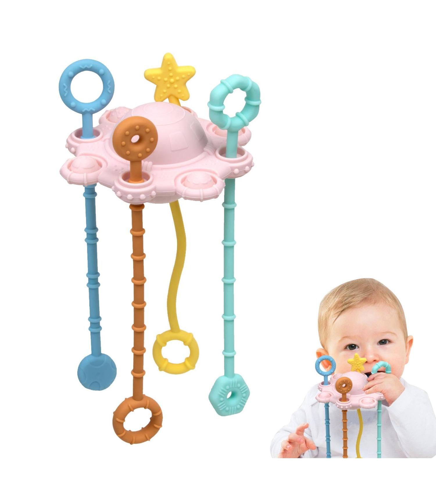 Buy Adjustable Montessori Hanging Toys for Babies - Interactive Child-Friendly Nativity Toys in Soft Pastel Pink - Shop Now! - Buy Online on SooperMarket.com
