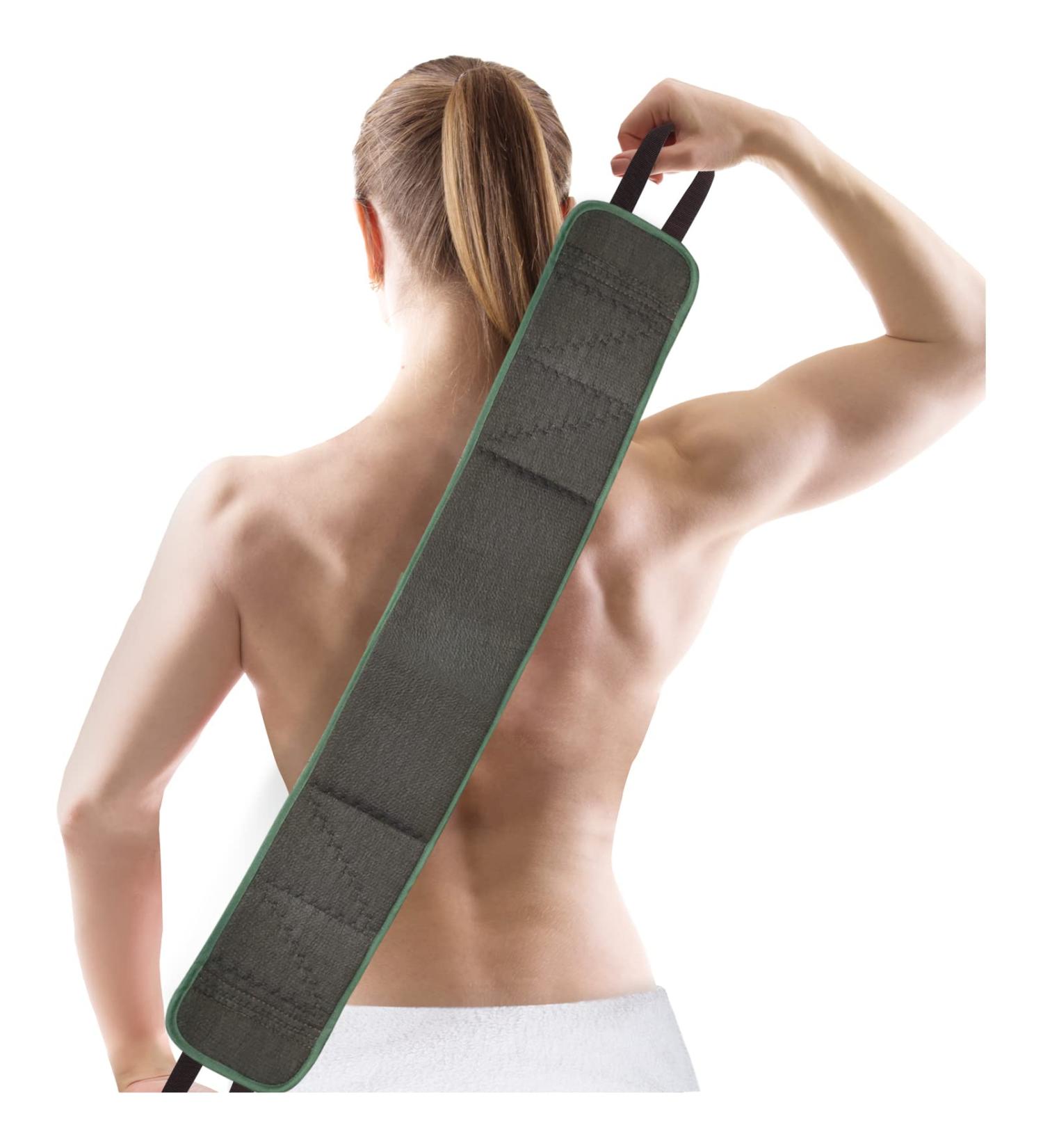 Liseternal Shower Back Scrubber for Women - Exfoliating Body Scrubber with Thickened Sponge - Machine Washable - 39.4'' x 4.9 - Buy Online on SooperMarket.com