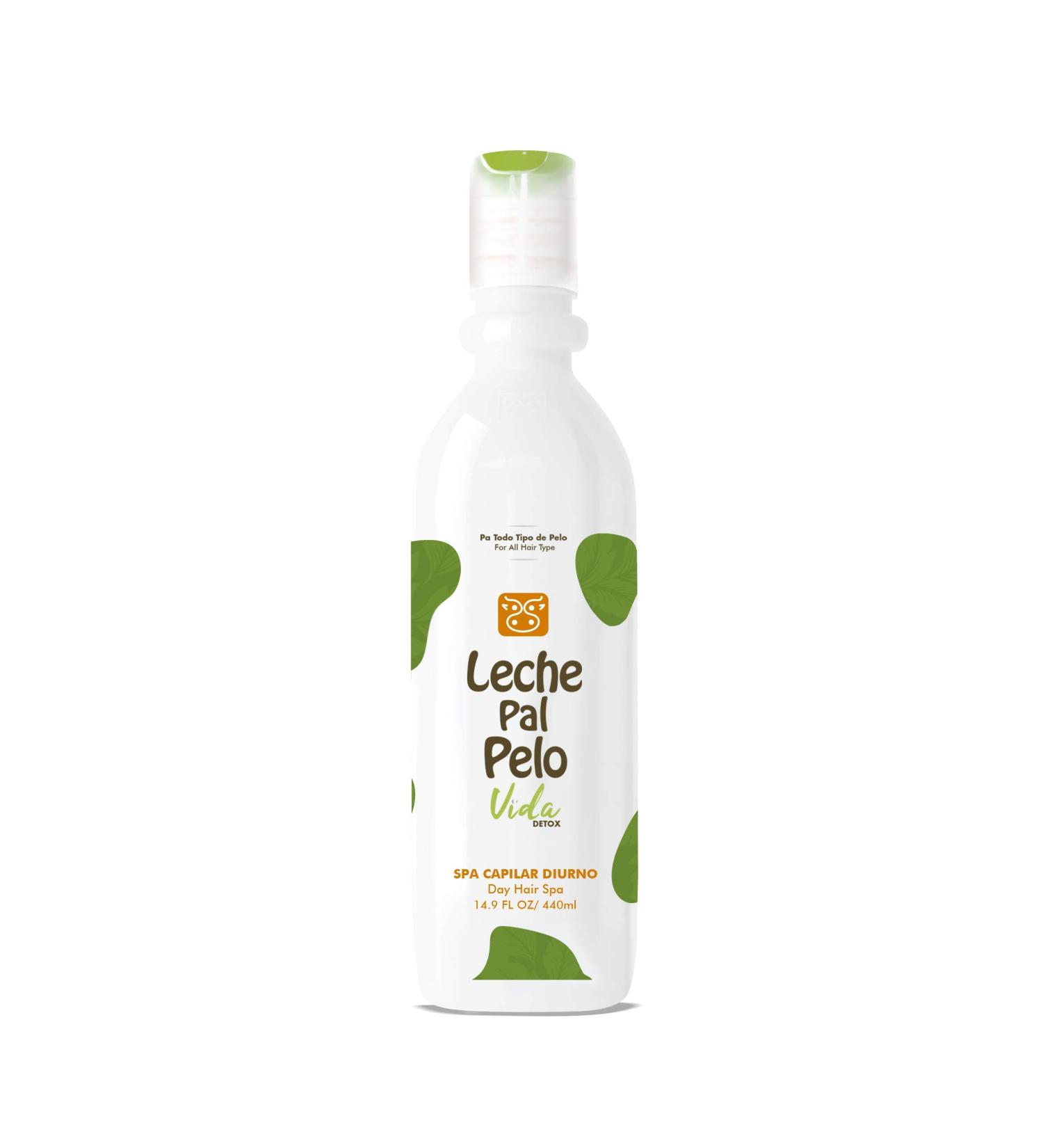 Leche Pal Pelo Vida Detox   Day Hair Mask for Hair Growth & Hair Fall Control with Red Onion & Graviola. Mascarilla capilar con cebolla roja y guanabana. SLS & Paraben Free | 14.9 fl.oz
