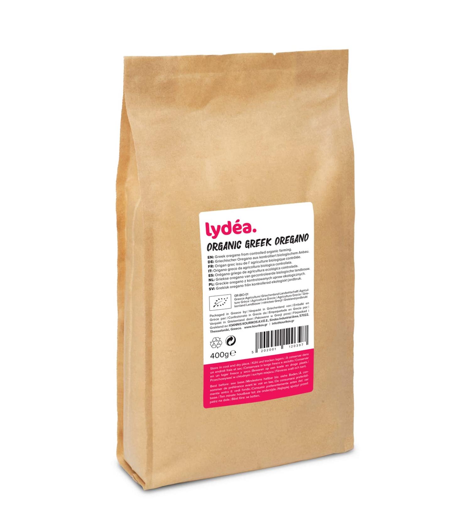 Lydea Organic Greek Oregano 400 g Sachet - Buy Online on SooperMarket.com