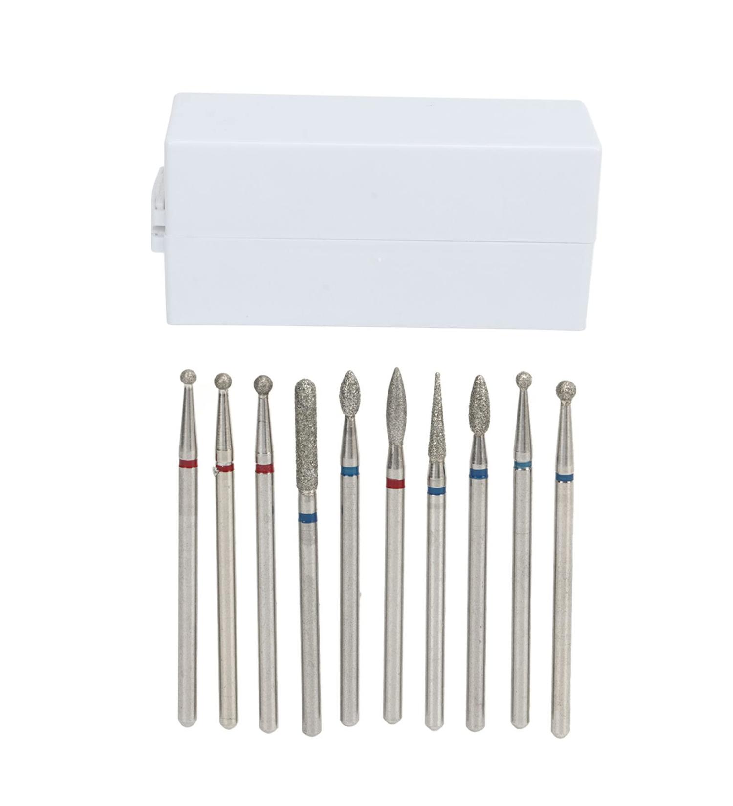 Stainless Steel Manicure Tools 30 Holes Nail Drill Bits Multi Shape Nail Grinding Heads Set with Dustproof Organizer Professional Remove Gel Nail Drill Bits for Manicure Pedicure Home Salon Use - Buy Online on SooperMarket.com