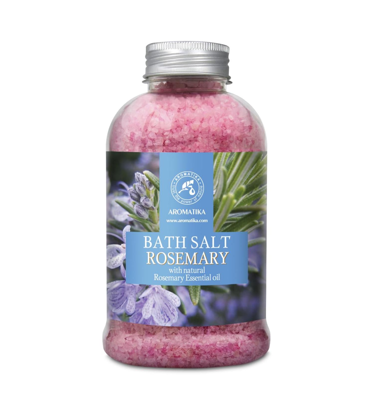 Buy Rosemary Salt 600g - Natural Sea Salt with Essential Rosemary Oil for Bathing Relaxation and Aromatherapy - International Shipping Available - Buy Online on SooperMarket.com