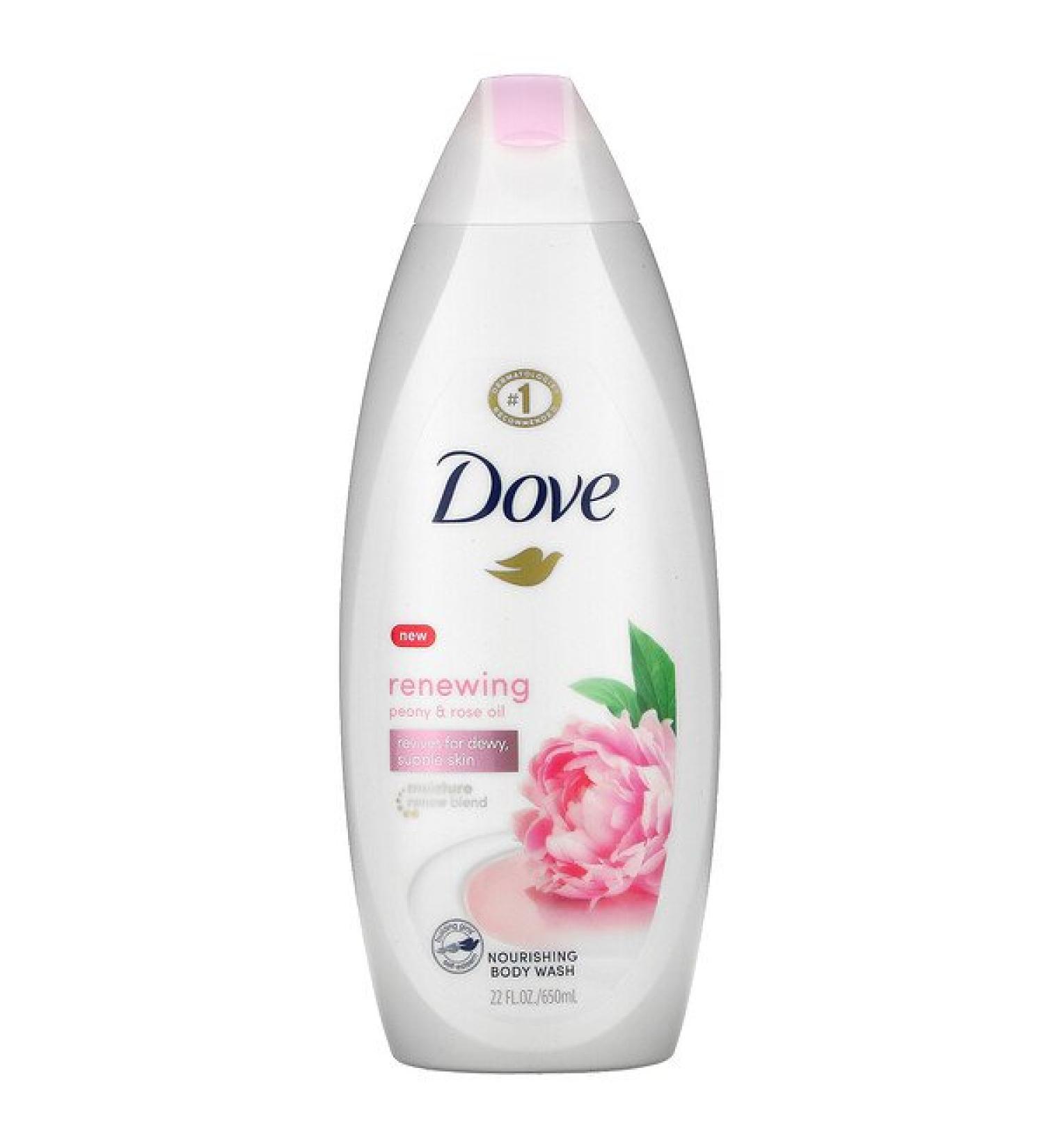 Dove Nourishing Body Wash Renewing Peony & Rose Oil 22 fl oz (650 ml)