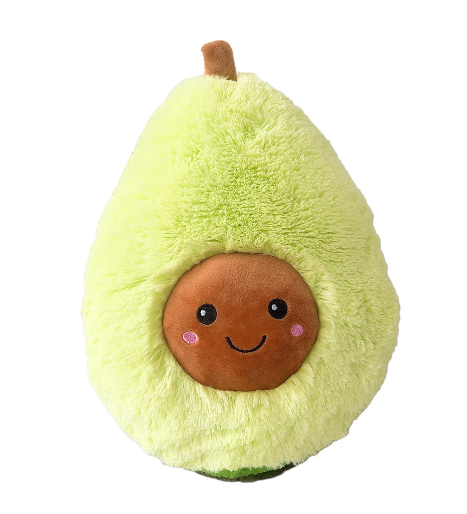 Cute Avocado Plush Toy 11.81 Inches - Soft Fruit Stuffed Cushion Doll for Kids - Bedroom Decoration Gift - Christmas Birthday Valentine - No Legs - Buy Online on SooperMarket.com