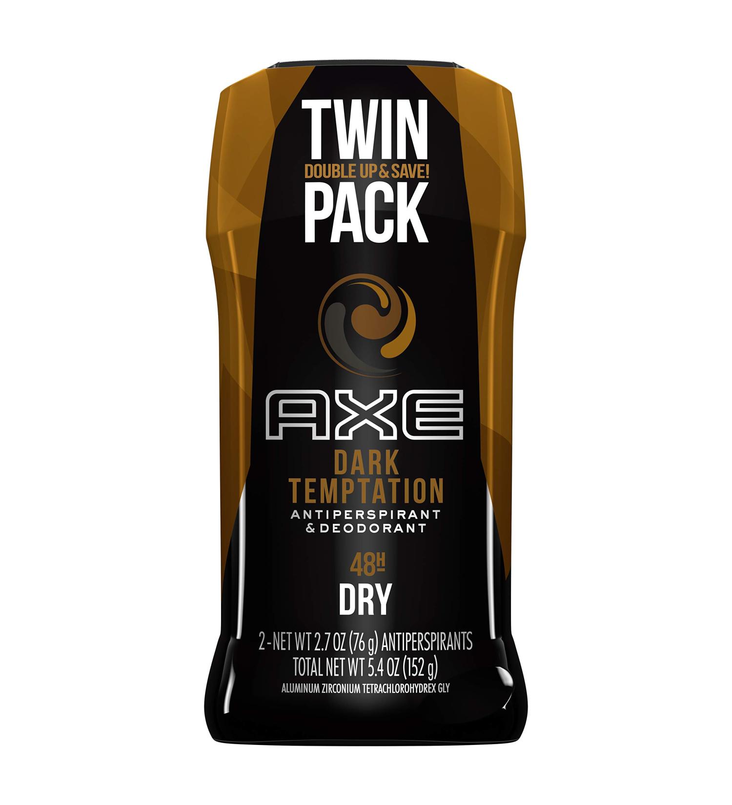 Buy AXE Antiperspirant Deodorant Stick for Men Dark Temptation | 2.7 oz 2 Count | International Shipping Available - Buy Online on SooperMarket.com