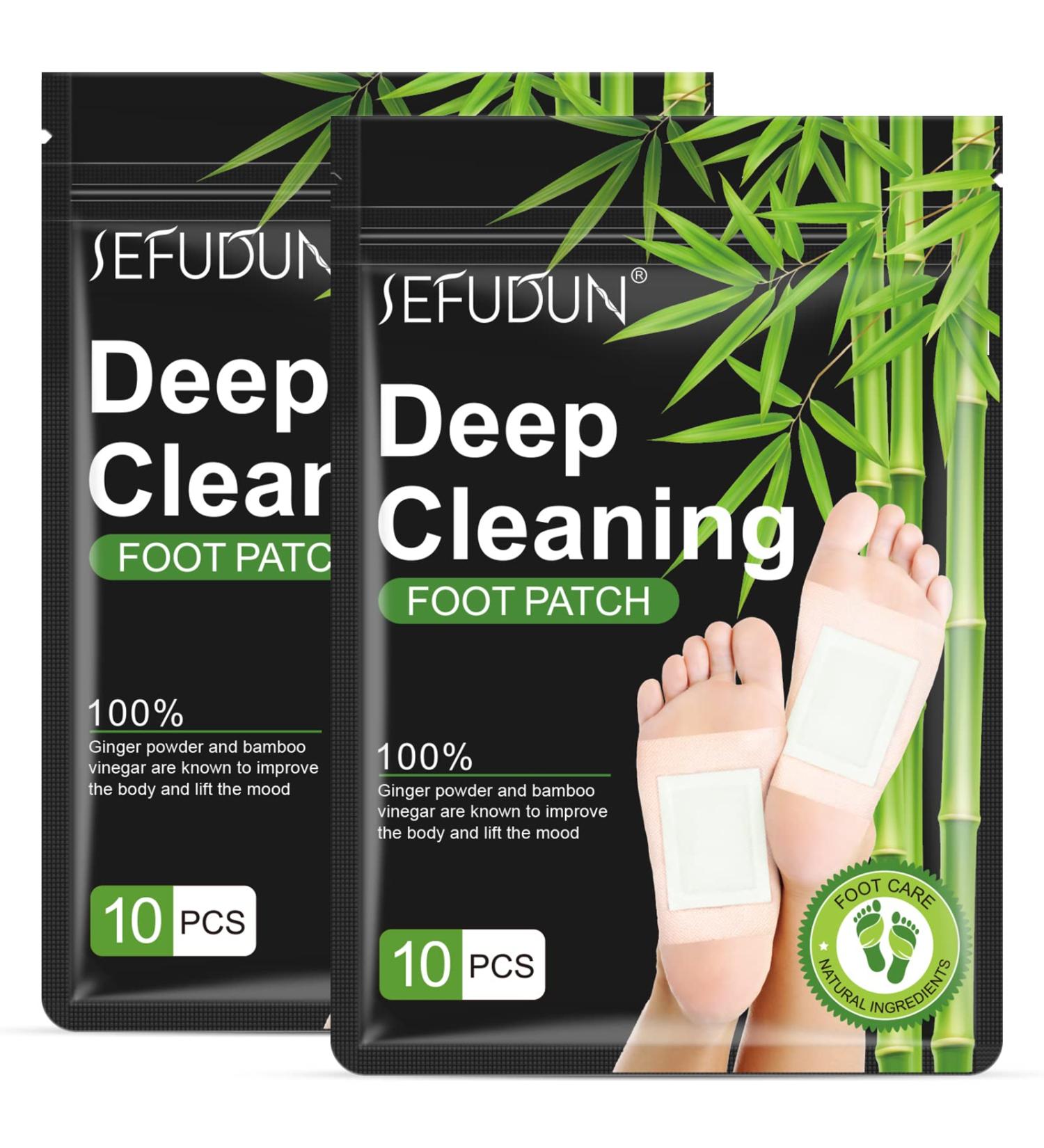Detoxifying Foot Pads - 100% Natural Herbal Cleansing Patches for Better Sleep & Stress Relief - 20 Pcs - Buy Online on SooperMarket.com
