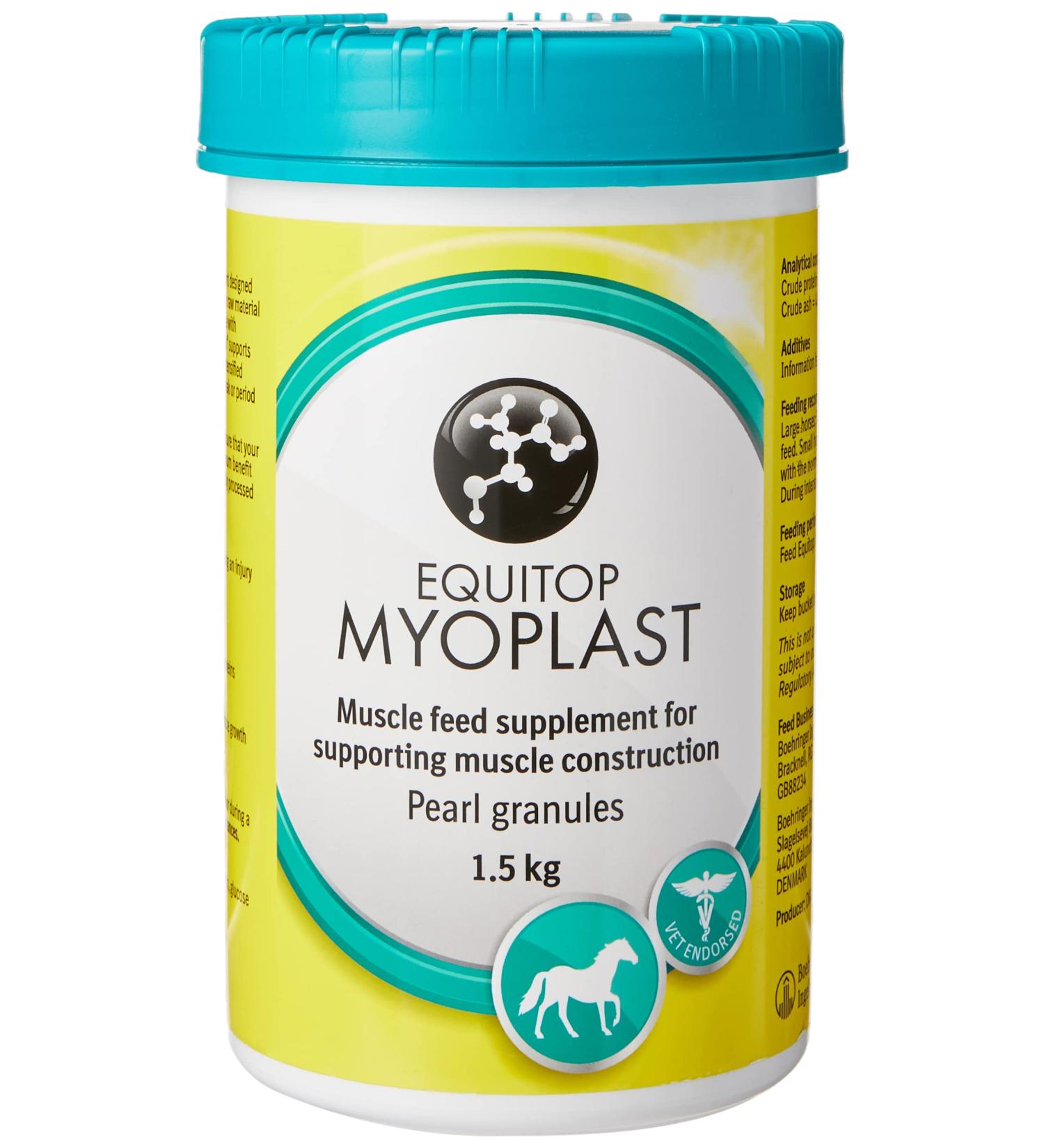 Boehringer-Ingelheim Equitop Myoplast 1.5 kg - Premium Protein Supplement for Horses - Unisex BIH0005 - Buy Online on SooperMarket.com