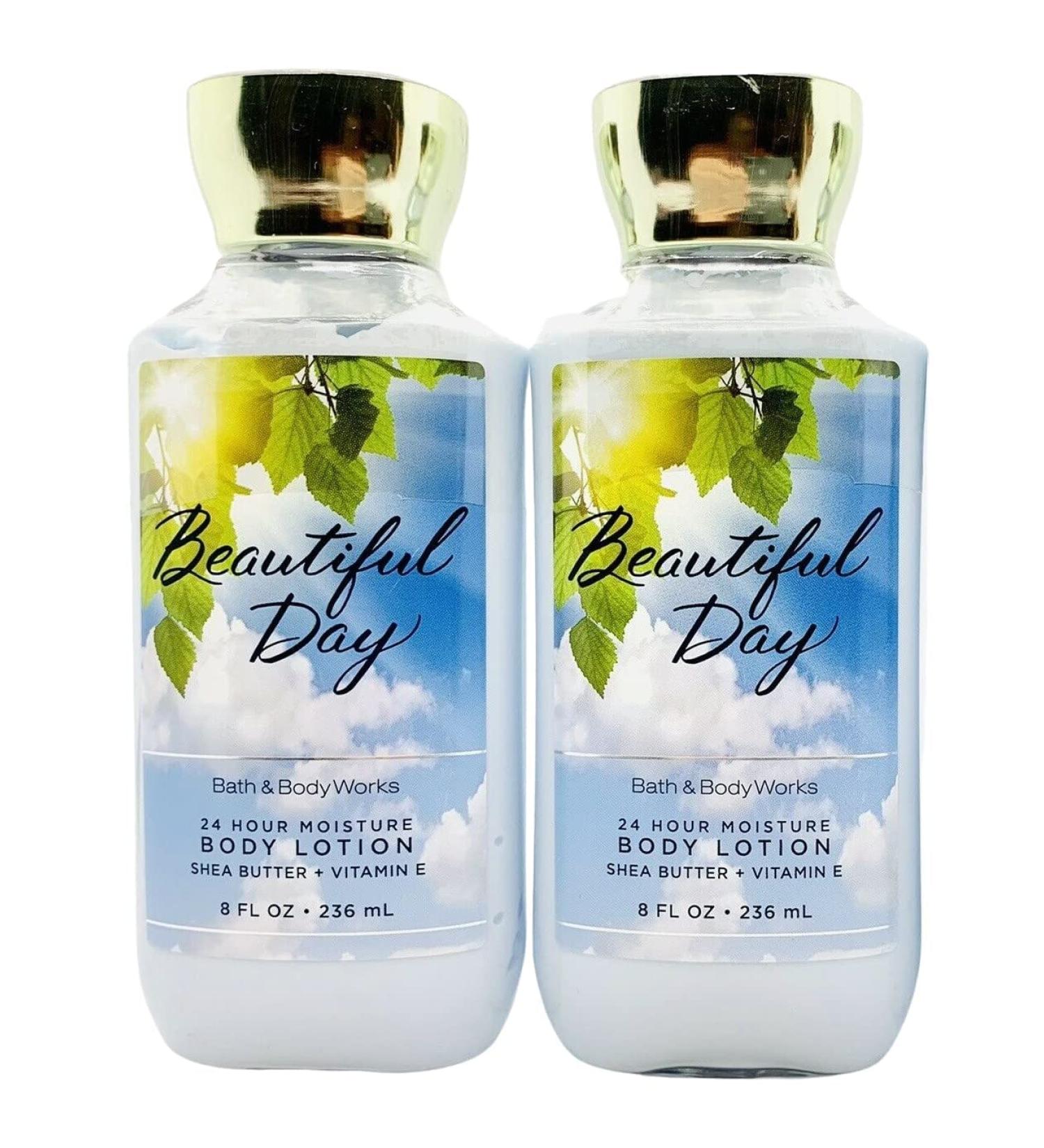 Bath and Body Works Super Smooth Body Lotion Sets Gift For Women 8 Oz -2 Pack (Beautiful Day) Peony 8 Ounce (Pack of 2)