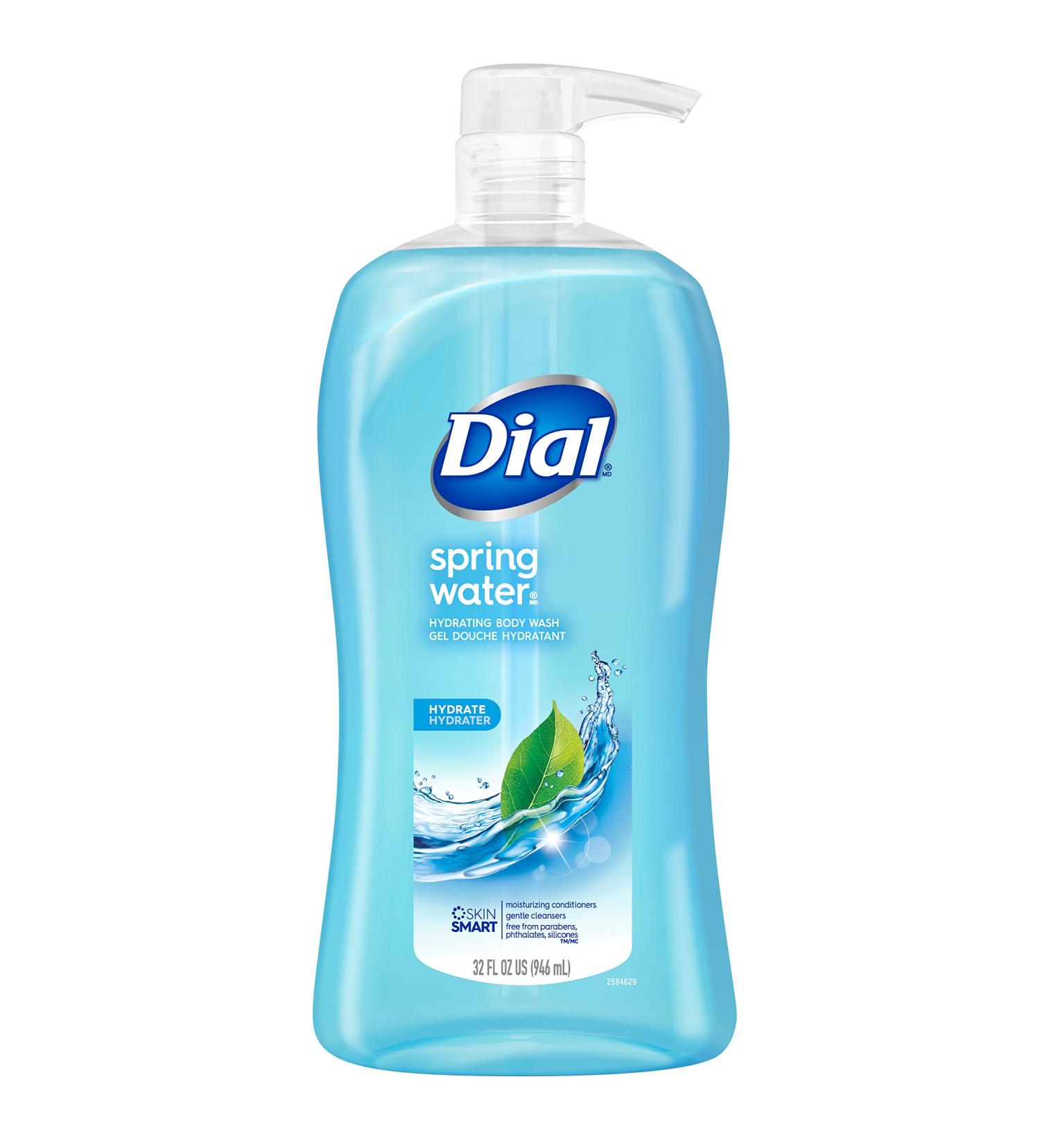 Dial Body Wash Spring Water 32 fl oz - Hydrating Shower Gel - Buy Online on SooperMarket.com