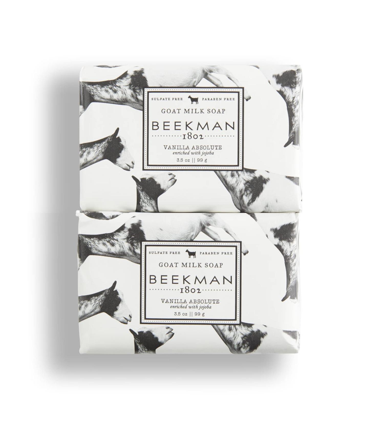 Beekman 1802 Goat Milk Soap Bar - 9 oz Pack of 2 - Nourishing, Moisturizing Vanilla Absolute Formula for Sensitive Skin - Cruelty-Free - Buy Online on SooperMarket.com