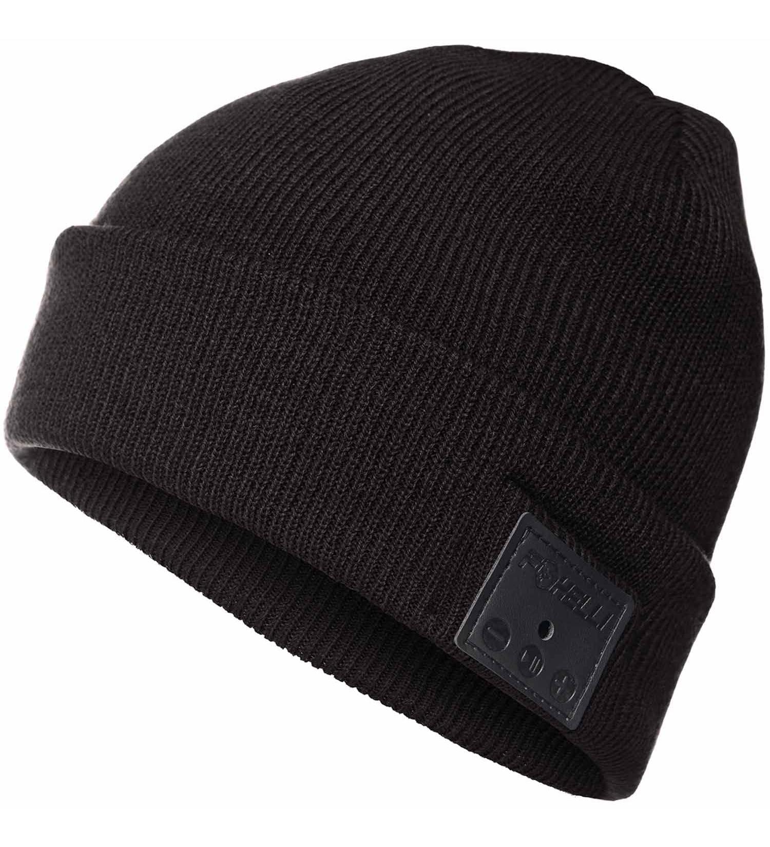 Foxelli Bluetooth Beanie - Wireless Hat with Headphones for Men & Women in Black - Buy Online on SooperMarket.com
