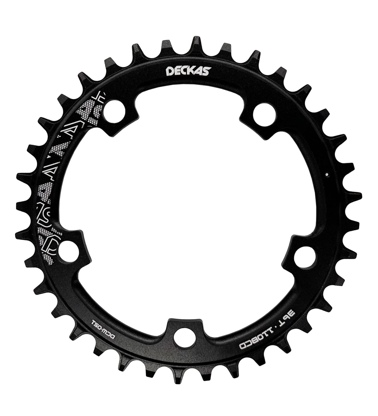 DECKAS Round Chainring 110BCD - 36T to 52T Narrow Wide for 7-12 Speed Chains - Buy Online on SooperMarket.com