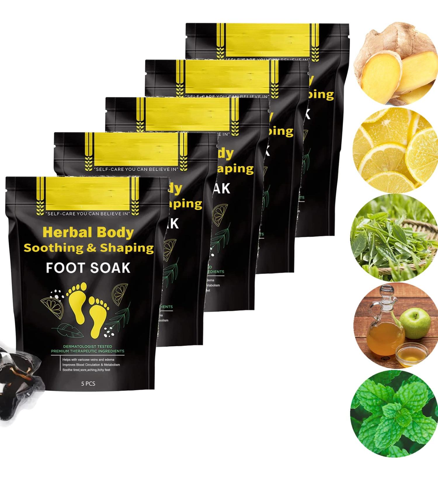 Herbal Detox&shaping Cleansing Foot Soak Beads Organic Herbal Detox & Shaping Foot Soak Beads for Foot Care (5 Pack) - Buy Online on SooperMarket.com
