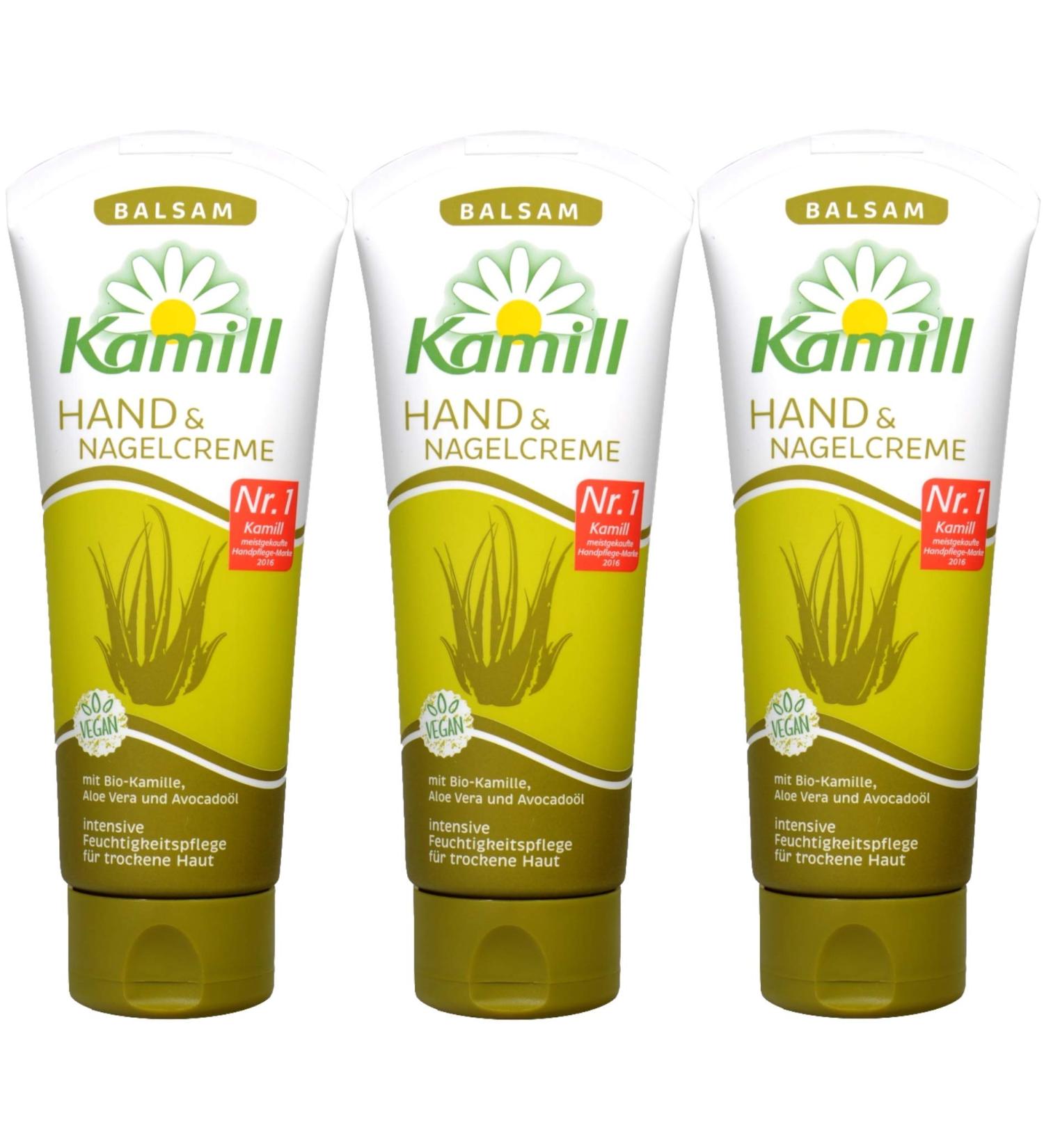 Kamill Hand & Nail Cream BALSAM 300 ml | BIO Chamomile Aloe Vera & Avocado Oil | Made in Germany - Hydrating & Nourishing Care - Buy Online on SooperMarket.com