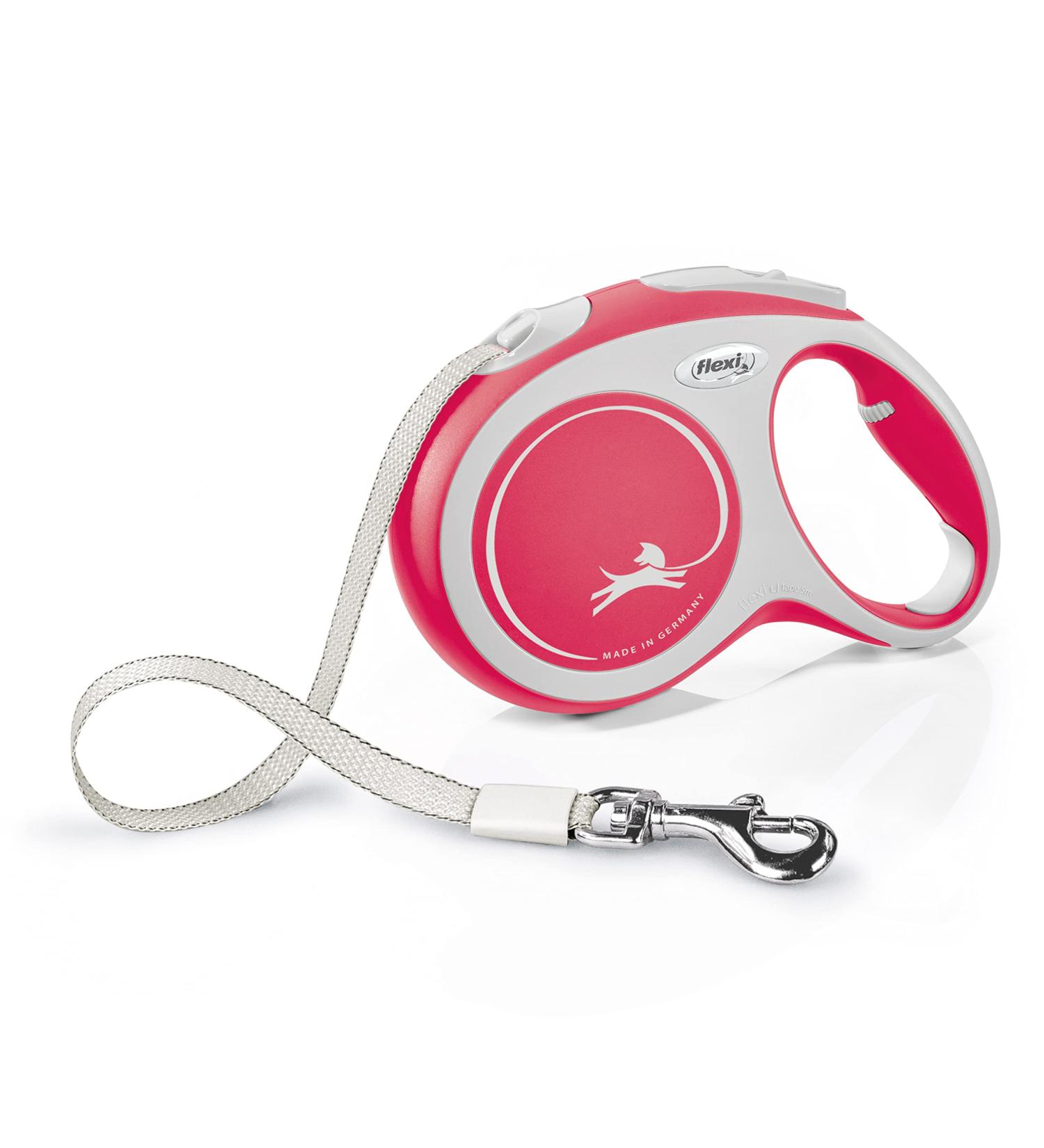 Flexi Retractable Leash New Comfort - Red - Large 8m | International Shipping Available - Buy Online on SooperMarket.com