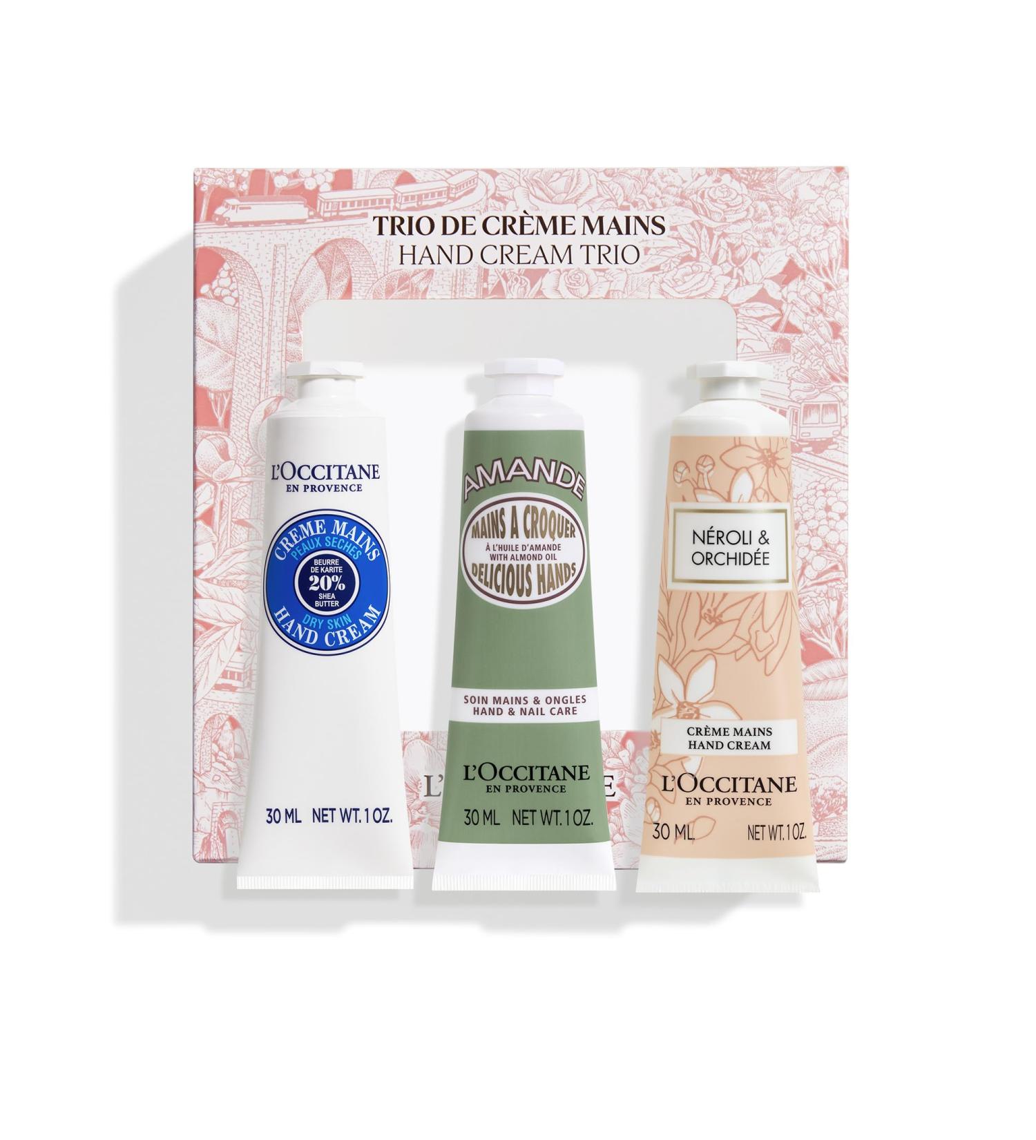 L'OCCITANE Festive Hand Cream Trio | Enriched with Shea Butter | Vegan & 96% Readily Biodegradable | Premium & Clean Beauty Handcare Gift Set for All Skin Types