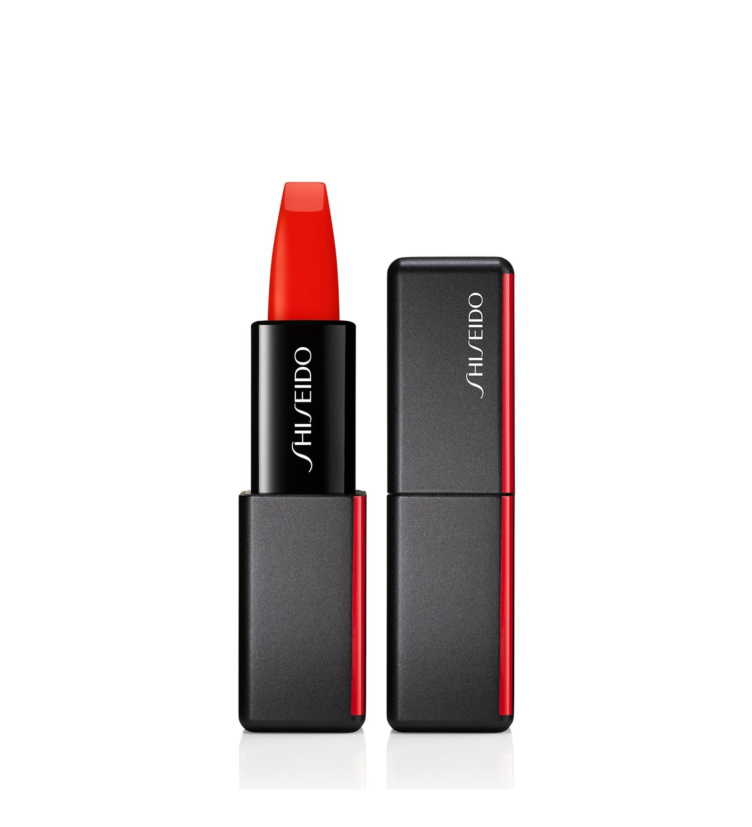 Shiseido ModernMatte Powder Lipstick - Flame 509 | Full-Coverage Matte Lipstick - Buy Online on SooperMarket.com