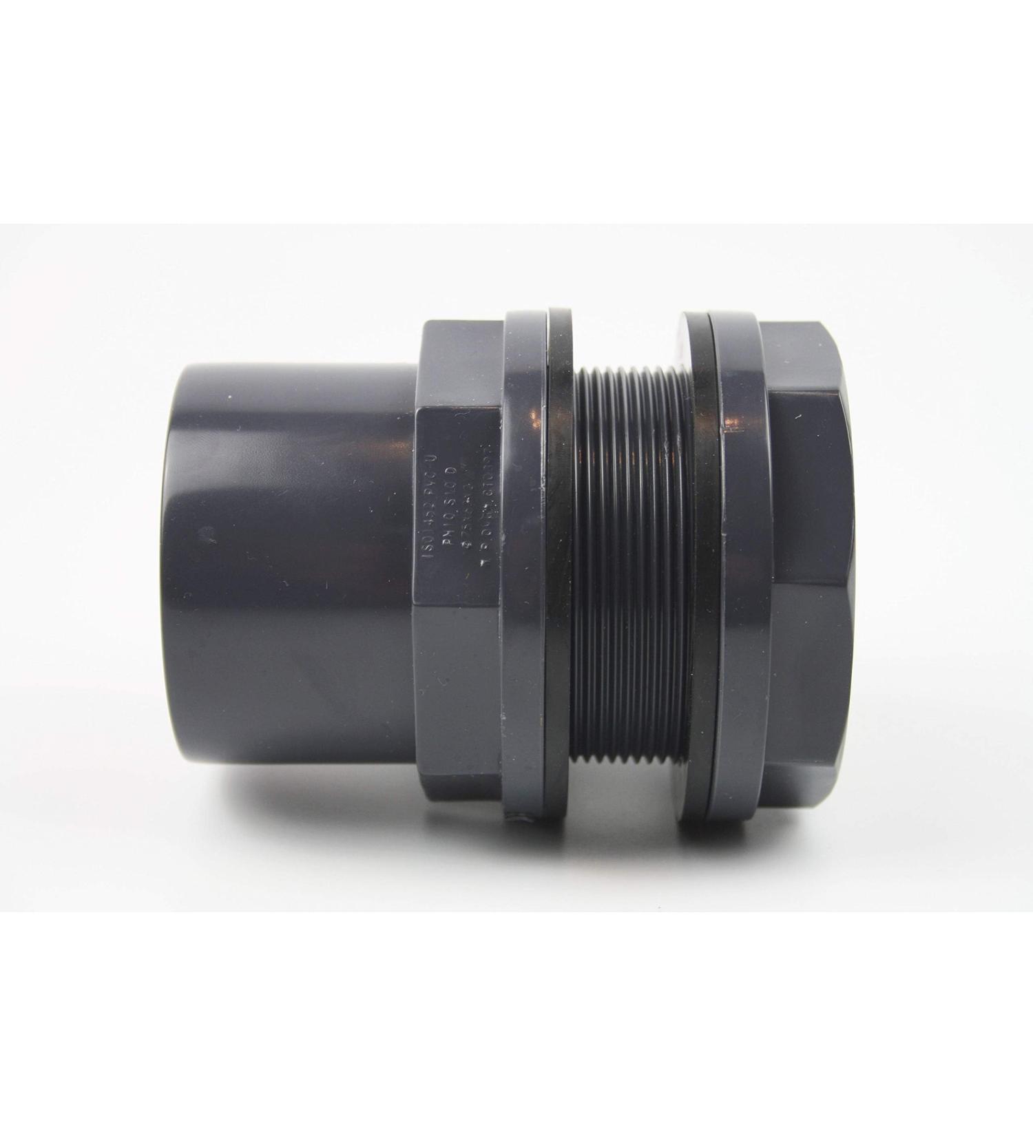 Osaga PVC-U bushing 63mm 63/75 x 2.5" DN 70 with adhesive socket and external thread DN 75 / pond filter