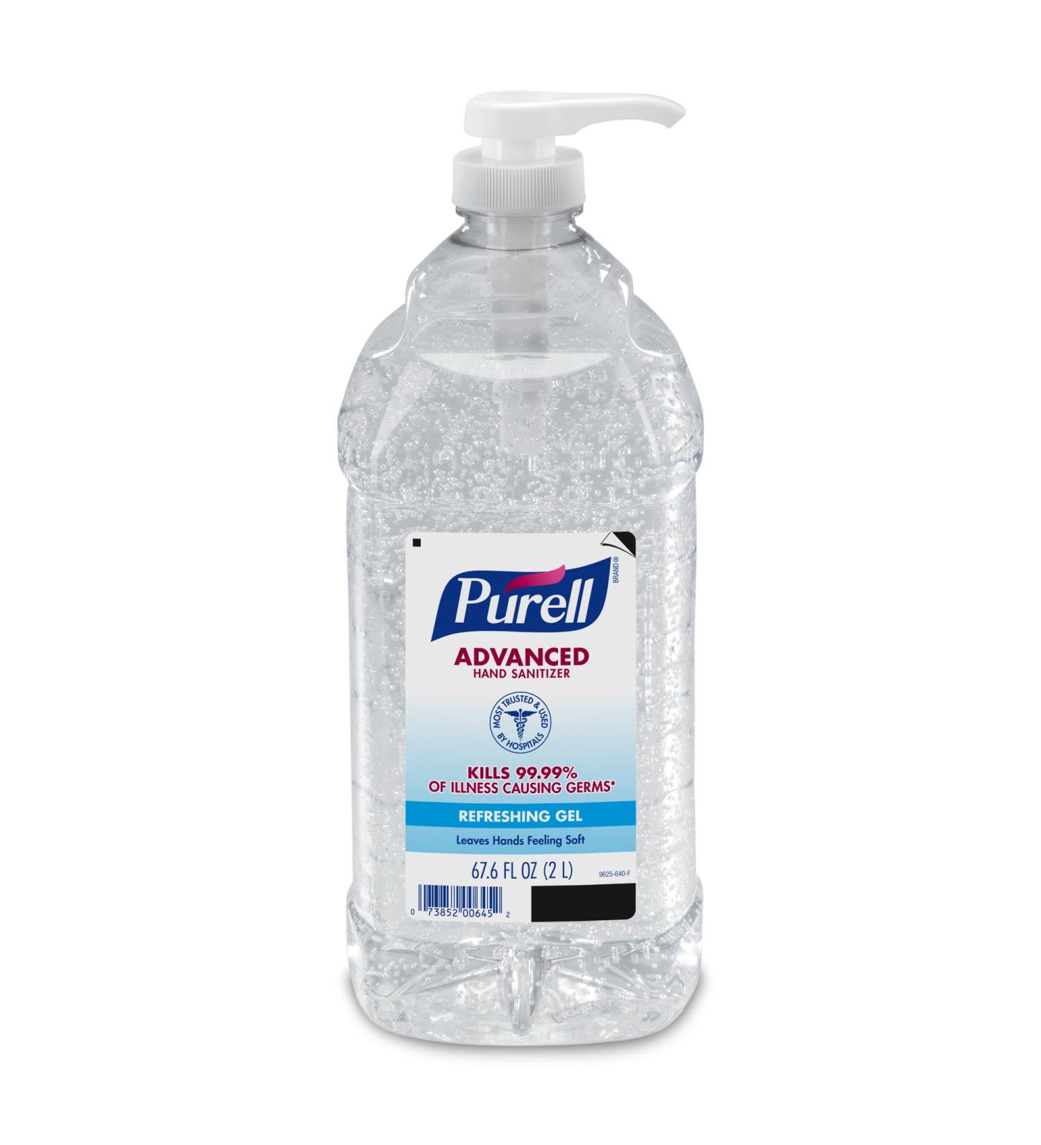 PURELL Advanced Hand Sanitizer Refreshing Gel for Workplaces Clean Scent 2 Liter pump bottle (Pack of 1) 9625-04-EC - Buy Online on SooperMarket.com