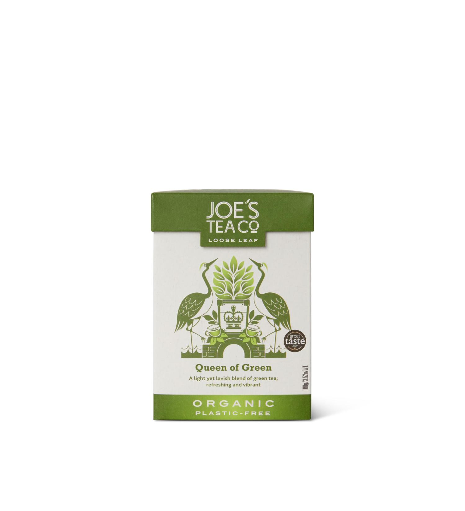 Joe's Tea Organic Queen of Green - 100g Loose Tea - Buy Online on SooperMarket.com